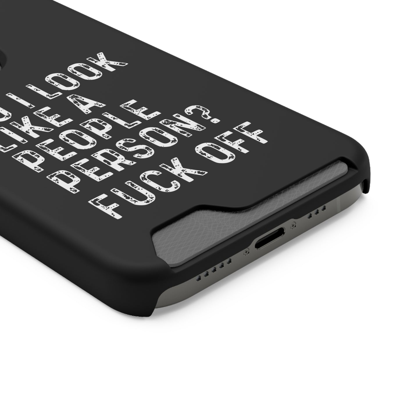 Fuck Off | Impact-Resistant Phone Case With Card Holder | iPhone Samsung Models