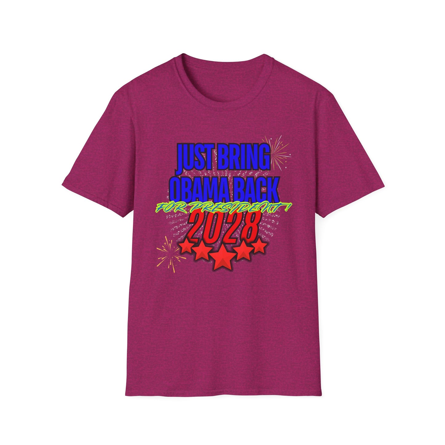 Bring Obama Back 2028 | Colorful Shirt | Cool Shirt | Fashion | Trending | Cool Design | Birthday Gift | Unisex Softstyle T-Shirt