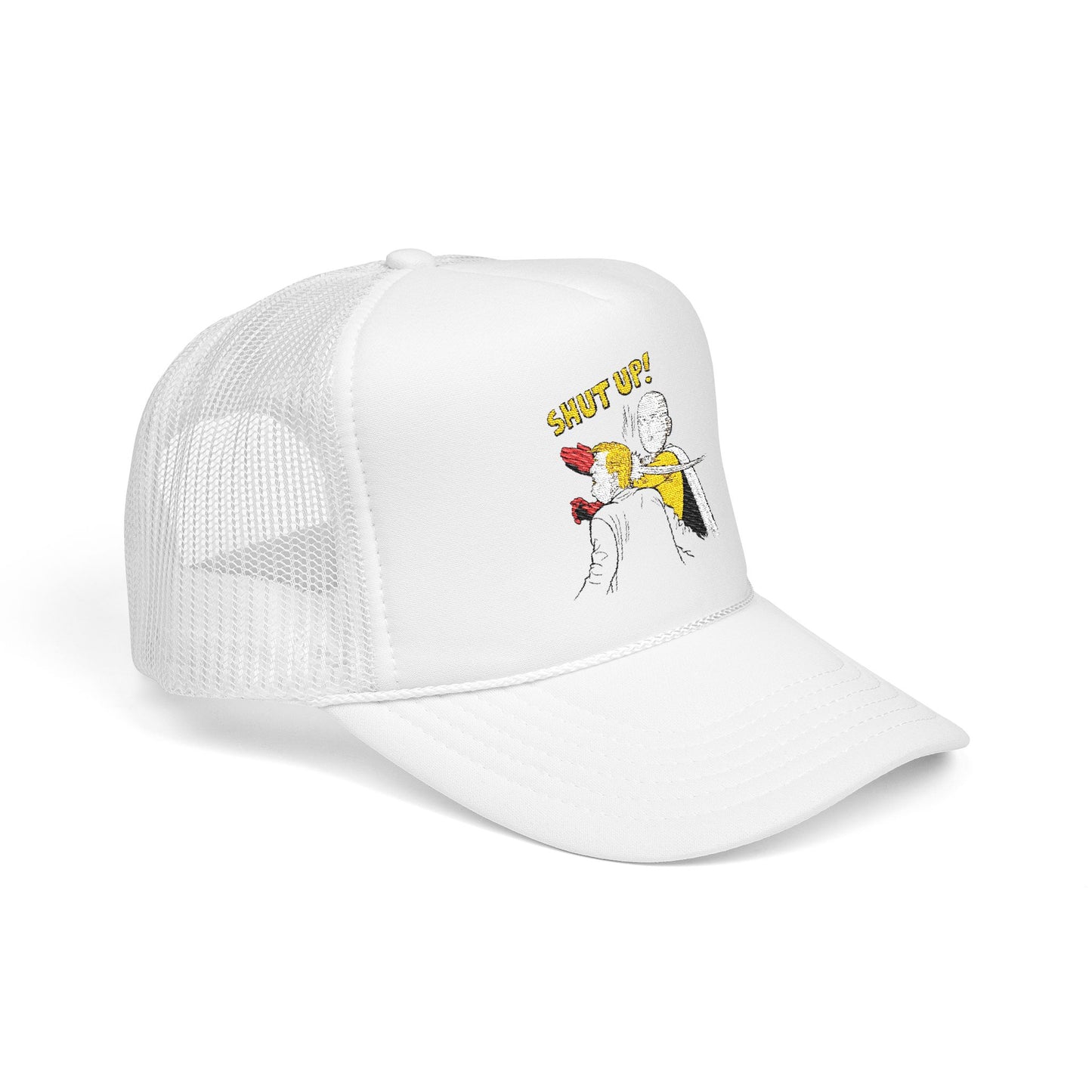Shut Up! - Embroidered 100% Polyester Hat | Funny Custom Headwear