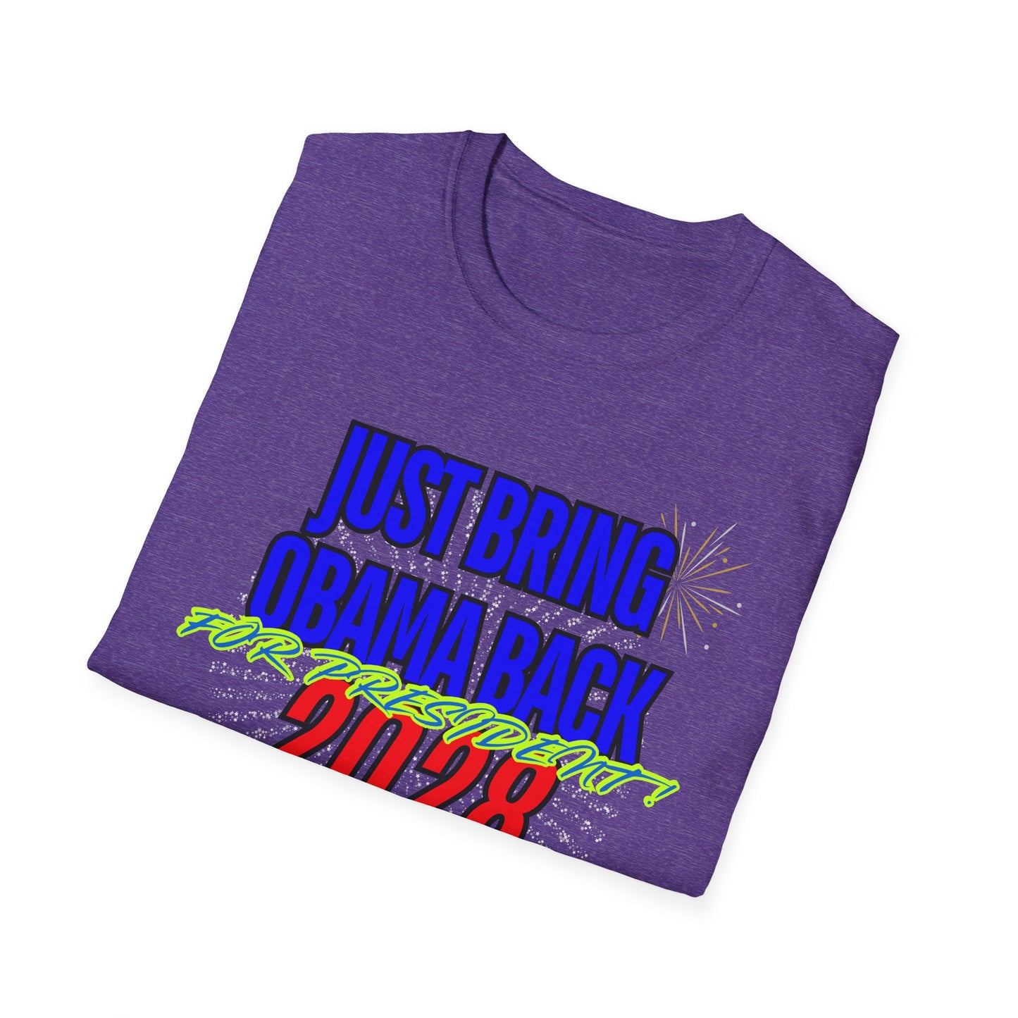 Bring Obama Back 2028 | Colorful Shirt | Cool Shirt | Fashion | Trending | Cool Design | Birthday Gift | Unisex Softstyle T-Shirt