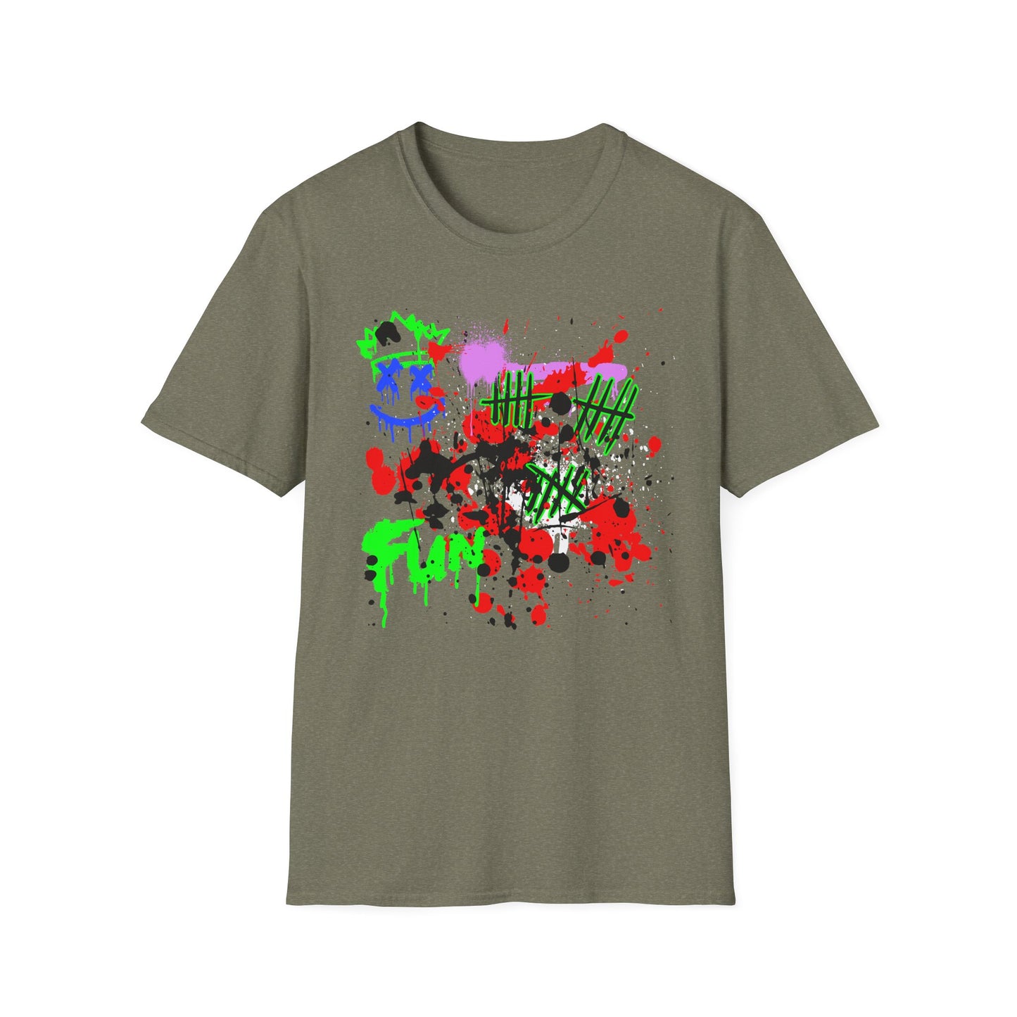 FUN Graffiti Shirt | Adult Shirt | Teen Clothes | Cool Shirt | Funny Fashion | Trending | Birthday Gift | Unisex Softstyle T-Shirt