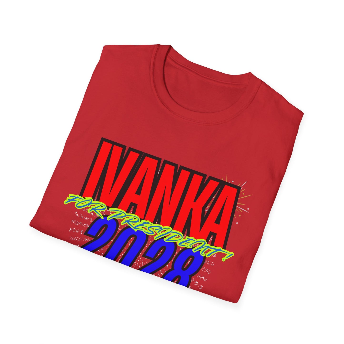IVANKA for President 2028 | Colorful Shirt | Cool Shirt | Fashion | Trending | Cool Design | Birthday Gift | Unisex Softstyle T-Shirt