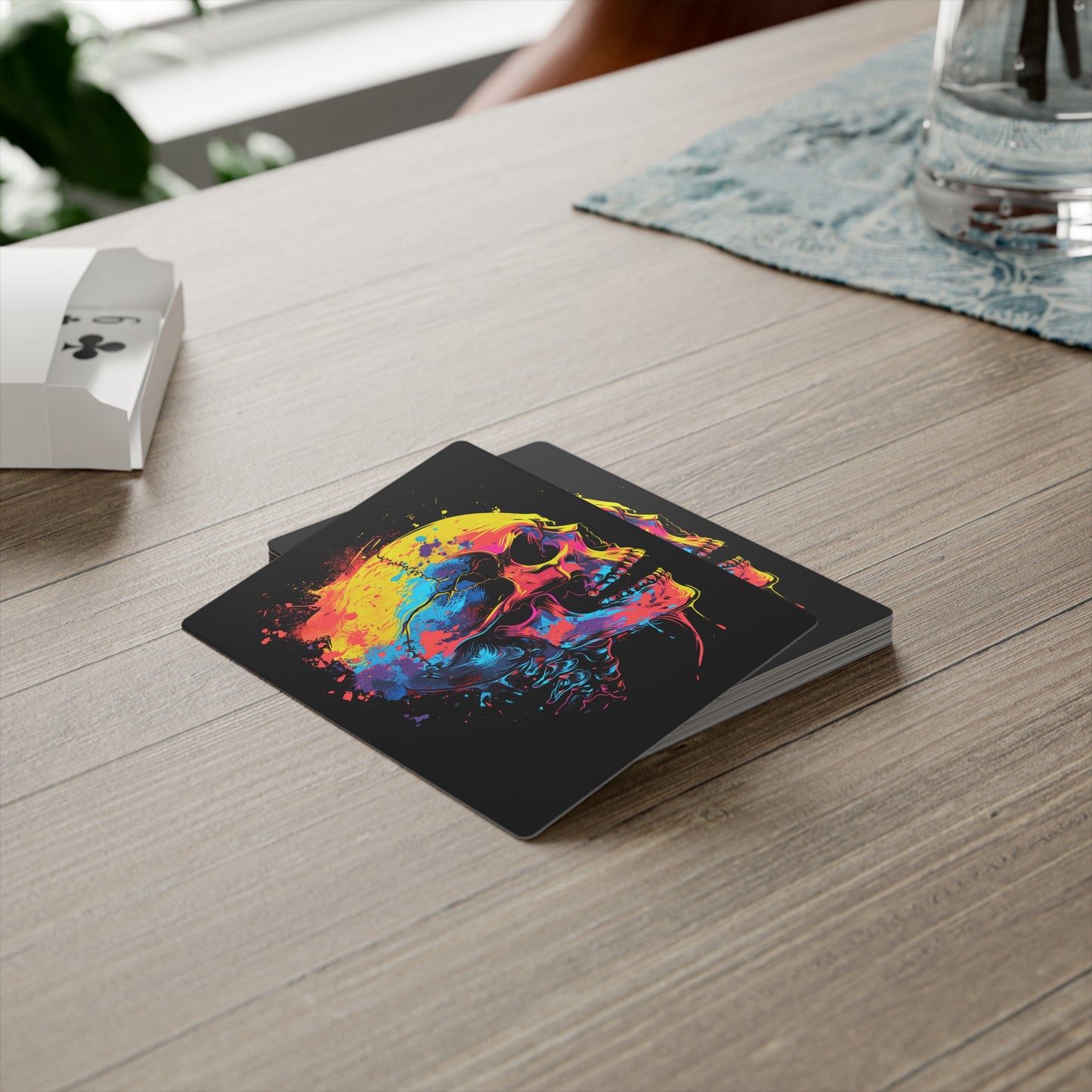 Colorful Skull Head | Premium Gloss Playing Cards | Unique Poker Cards