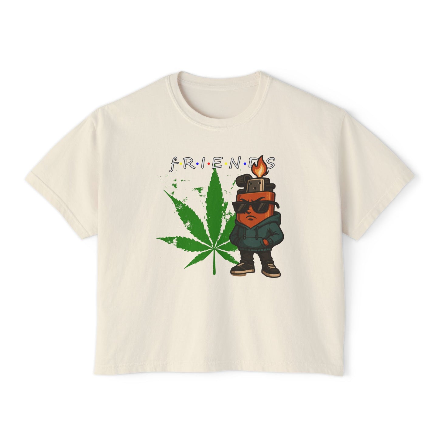 Best Friends | Boxy Crop Tee - Trendy Casual Top, Festival Wear, Streetwear, Birthday Gift, Graphic Design Tee