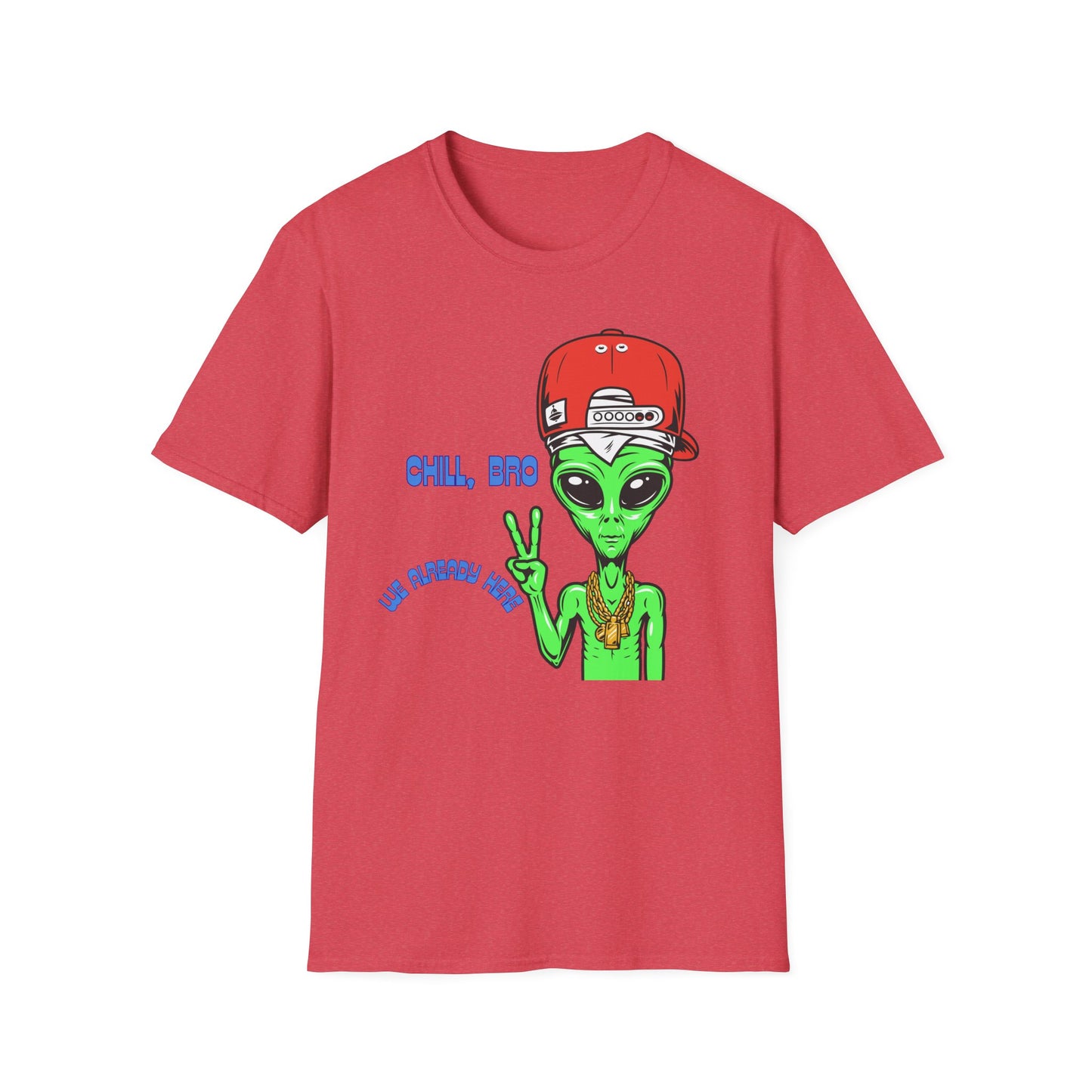 Chill Alien Shirt | Colorful Shirt | Cool Teen Shirt | Fashion | Trending | Cool Design | Birthday Gift | Unisex Softstyle T-Shirt