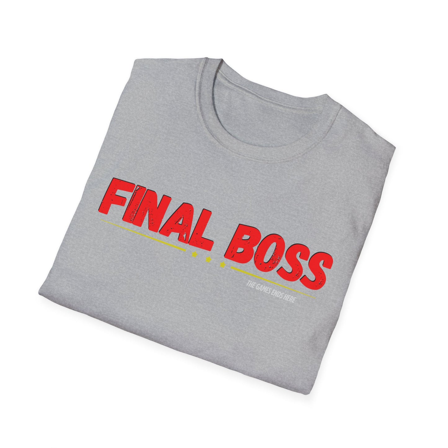FINAL BOSS | Colorful Shirt | Cool Shirt | Fashion | Trending | Cool Design | Birthday Gift | Unisex Softstyle T-Shirt