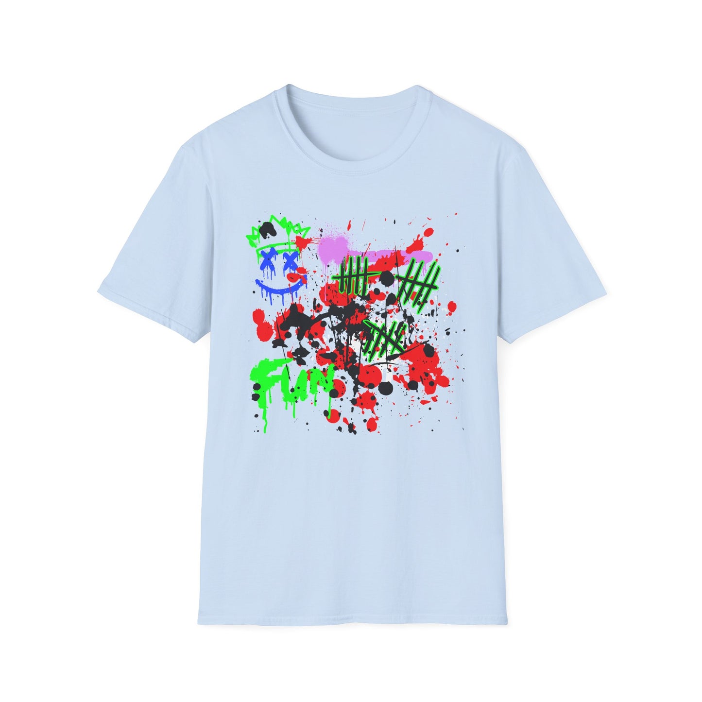 FUN Graffiti Shirt | Adult Shirt | Teen Clothes | Cool Shirt | Funny Fashion | Trending | Birthday Gift | Unisex Softstyle T-Shirt
