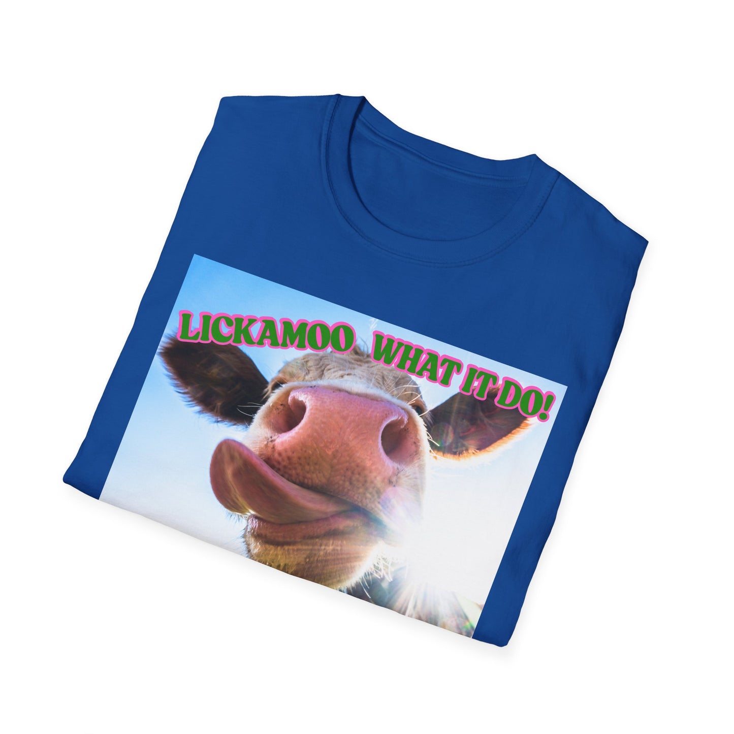 Lickamoo What it do | Teen Clothes | Kid Clothes | Funny Cow Shirt | Cool Adult Shirt | Trending | Birthday Gift | Unisex Softstyle T-Shirt