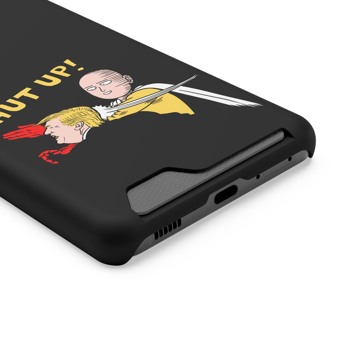 Shut Up! | Impact-Resistant Phone Case With Card Holder | iPhone Samsung Models