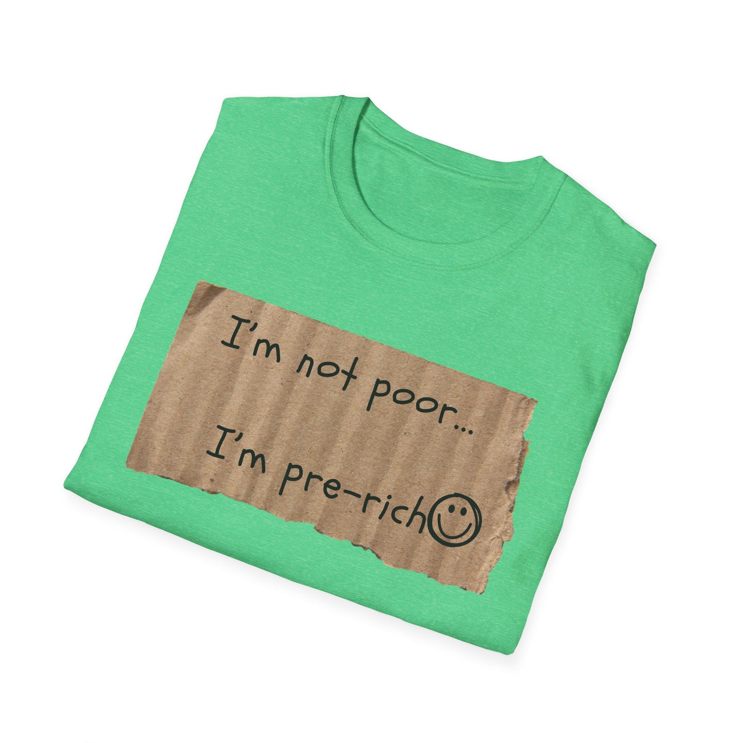 Pre-Rich | Funny Adult Shirt | Teen Clothes | Humor Shirt | Trending | Birthday Gift | Unisex Softstyle T-Shirt