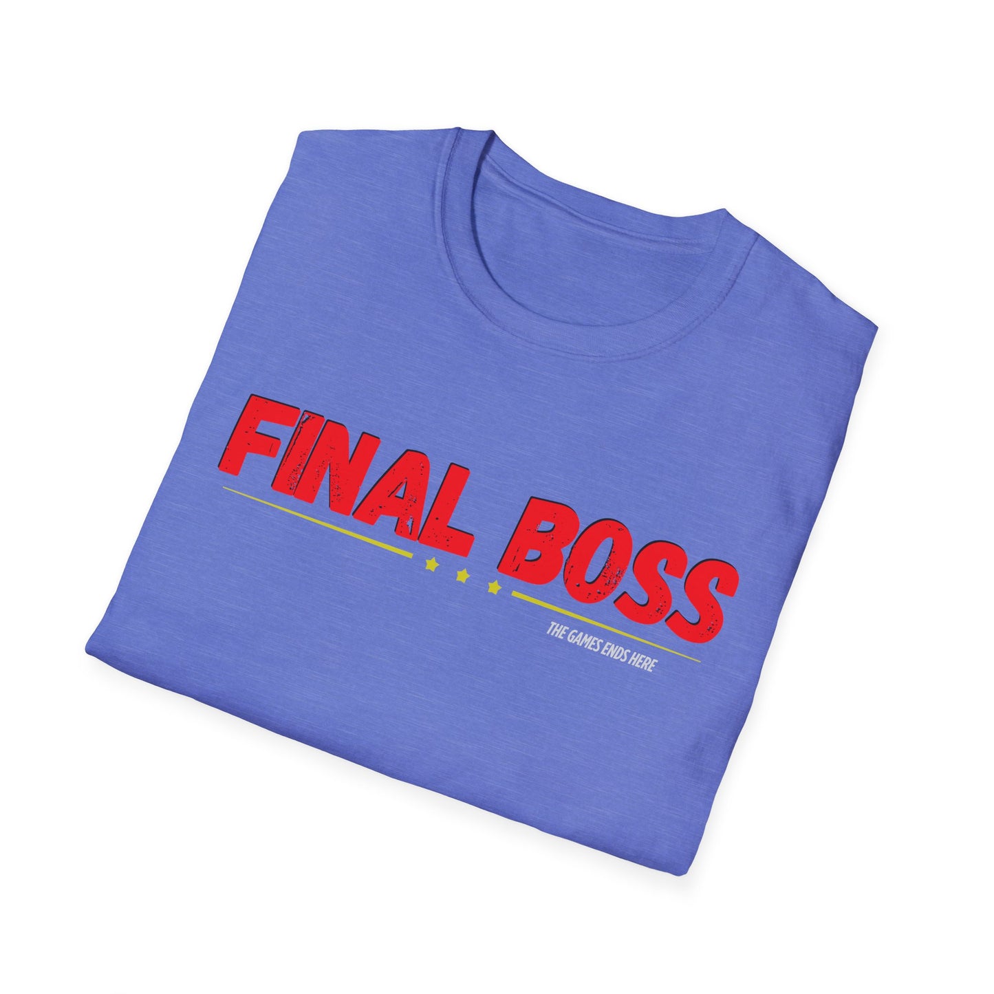 FINAL BOSS | Colorful Shirt | Cool Shirt | Fashion | Trending | Cool Design | Birthday Gift | Unisex Softstyle T-Shirt