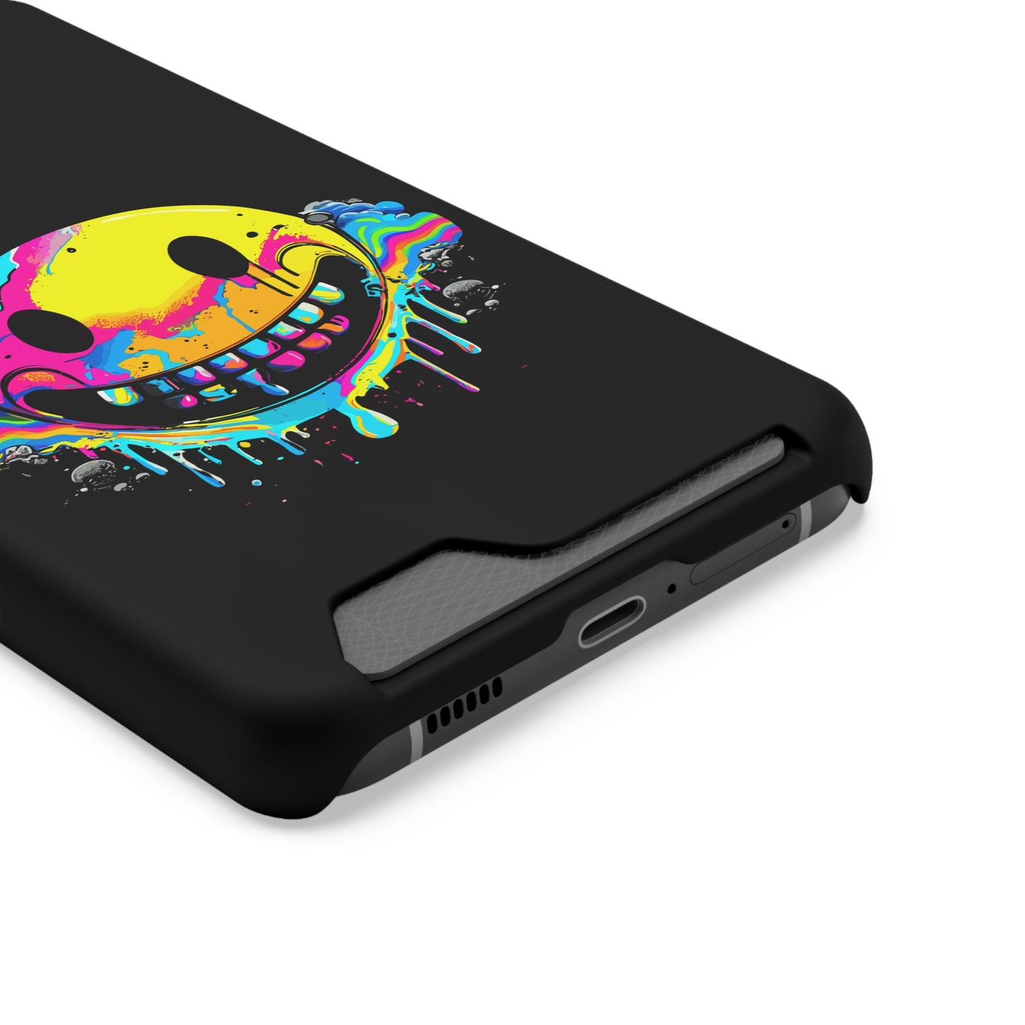 Smile With Me | Impact-Resistant Phone Case With Card Holder | iPhone Samsung Models