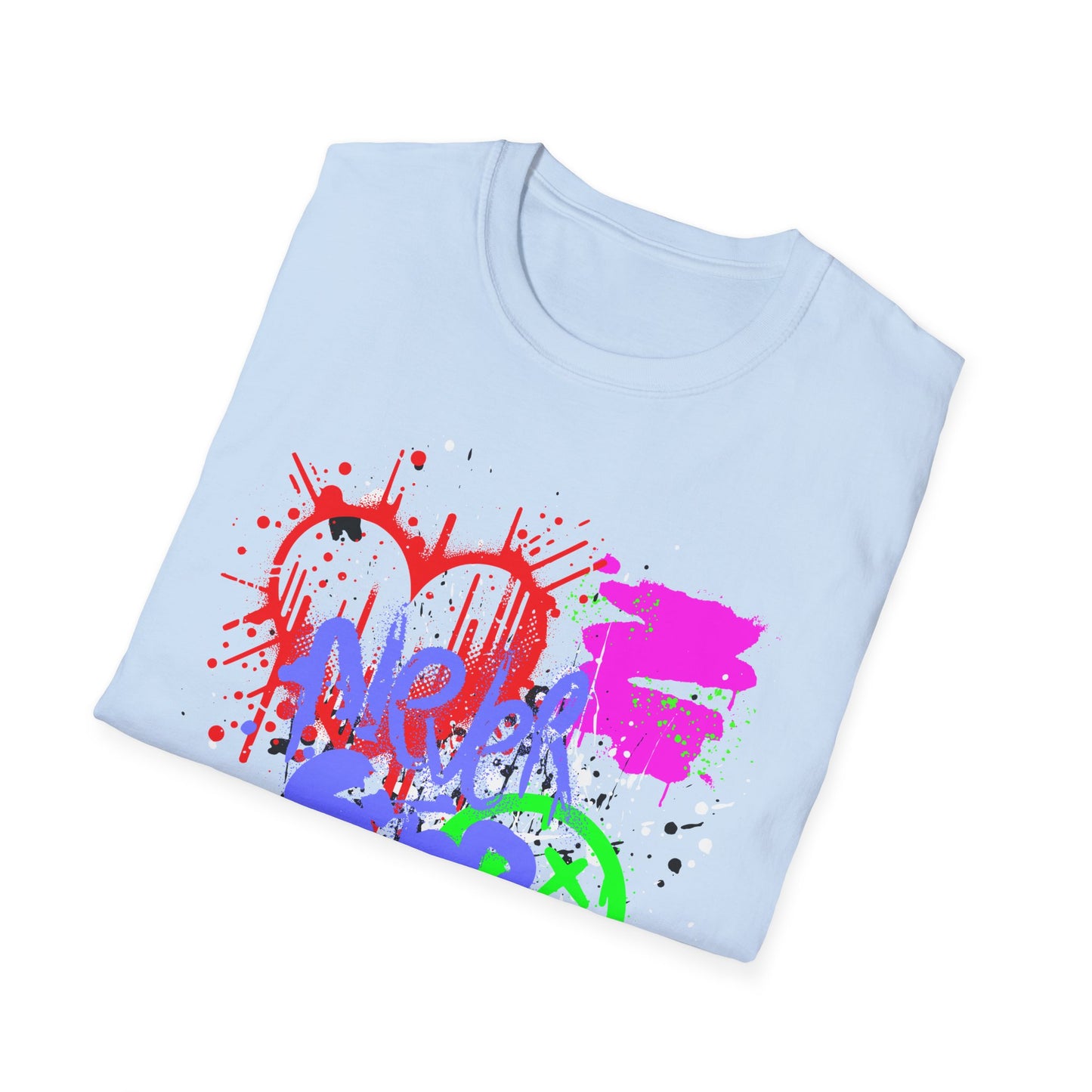 Never Stop | Colorful Kids Shirt | Cool Teen Shirt | Graffiti Fashion | Trending | Cool Design | Birthday Gift | Unisex Softstyle T-Shirt