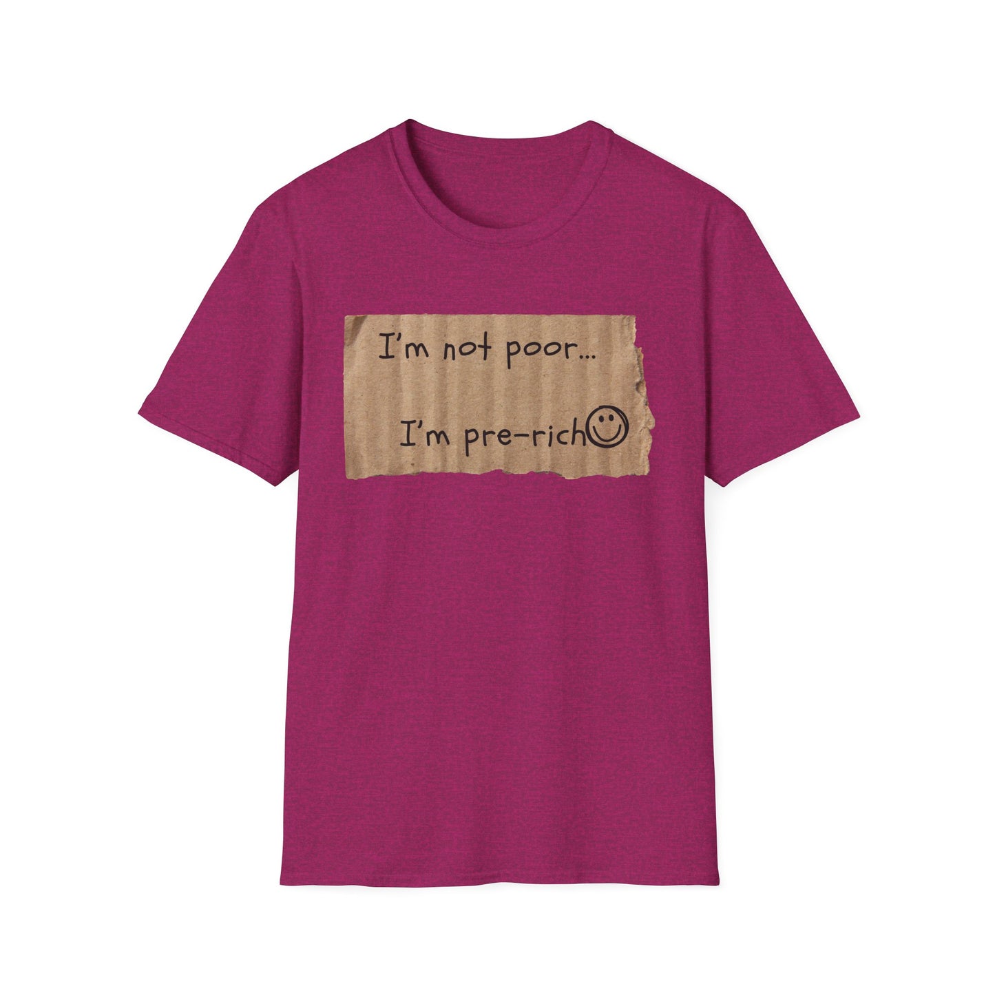 Pre-Rich | Funny Adult Shirt | Teen Clothes | Humor Shirt | Trending | Birthday Gift | Unisex Softstyle T-Shirt