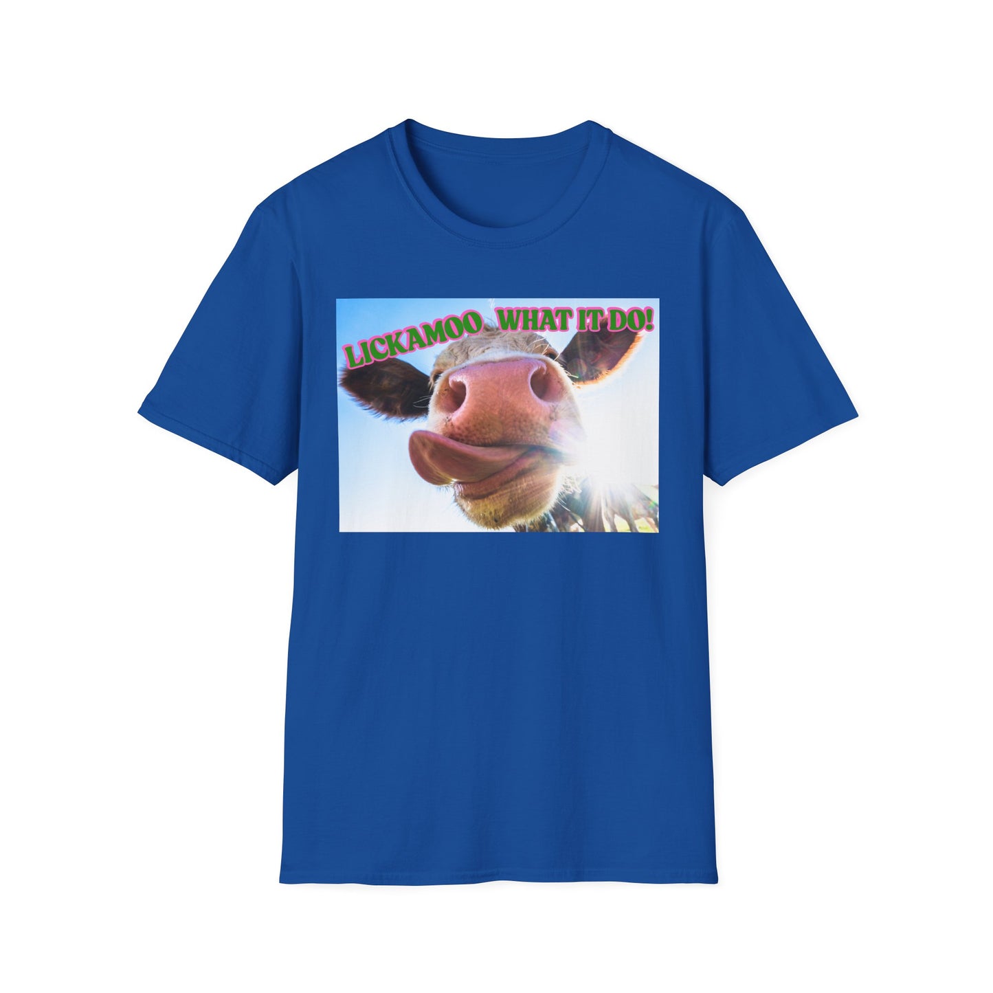 Lickamoo What it do | Teen Clothes | Kid Clothes | Funny Cow Shirt | Cool Adult Shirt | Trending | Birthday Gift | Unisex Softstyle T-Shirt