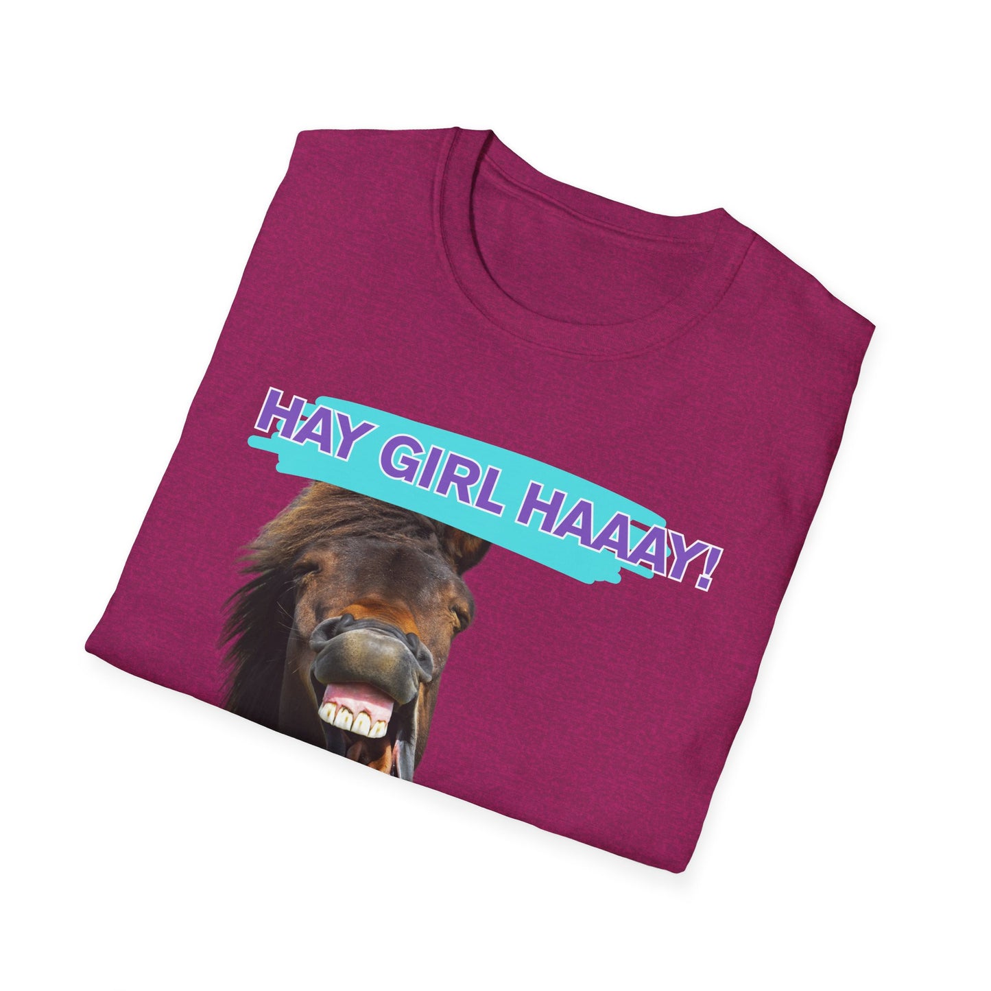 Hay Girl Haaay | Funny Horse Shirt | Teen Clothes | Adult Shirt | Kids Clothes | Trending | Birthday Gift | Unisex Softstyle T-Shirt