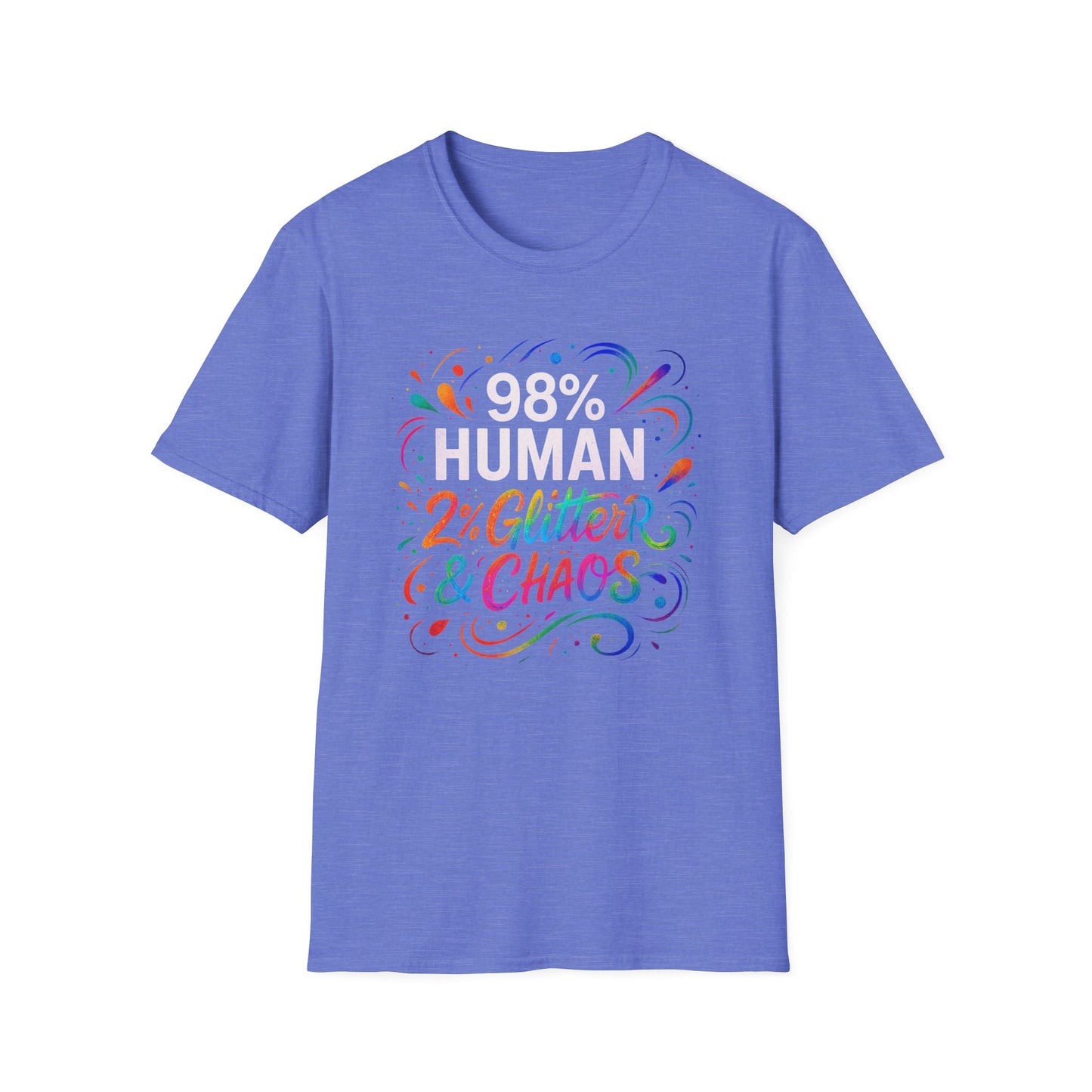 2% Glitter & Chaos | Adult Funny Shirt | Teen Shirt | Trending | Birthday Gift