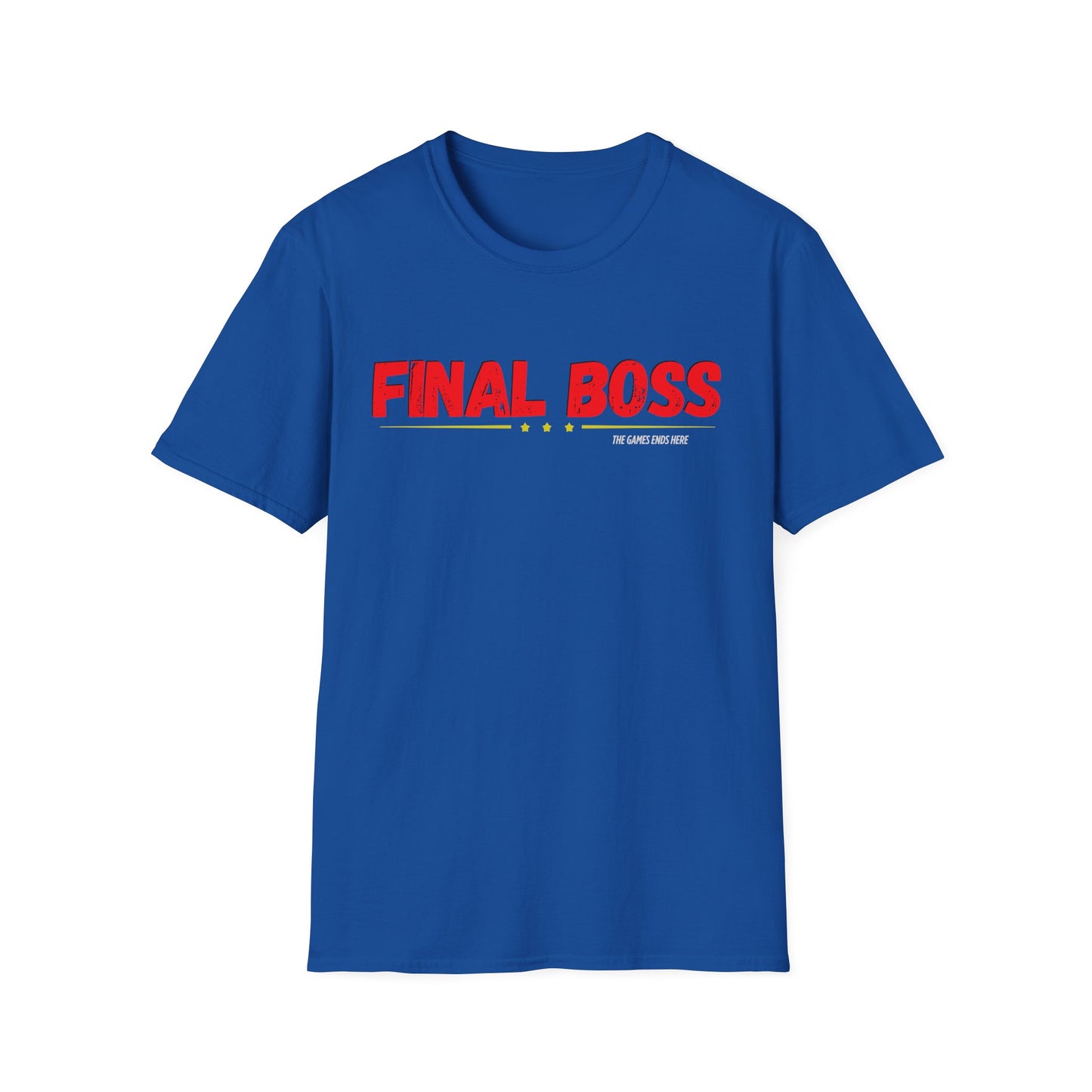 FINAL BOSS | Colorful Shirt | Cool Shirt | Fashion | Trending | Cool Design | Birthday Gift | Unisex Softstyle T-Shirt