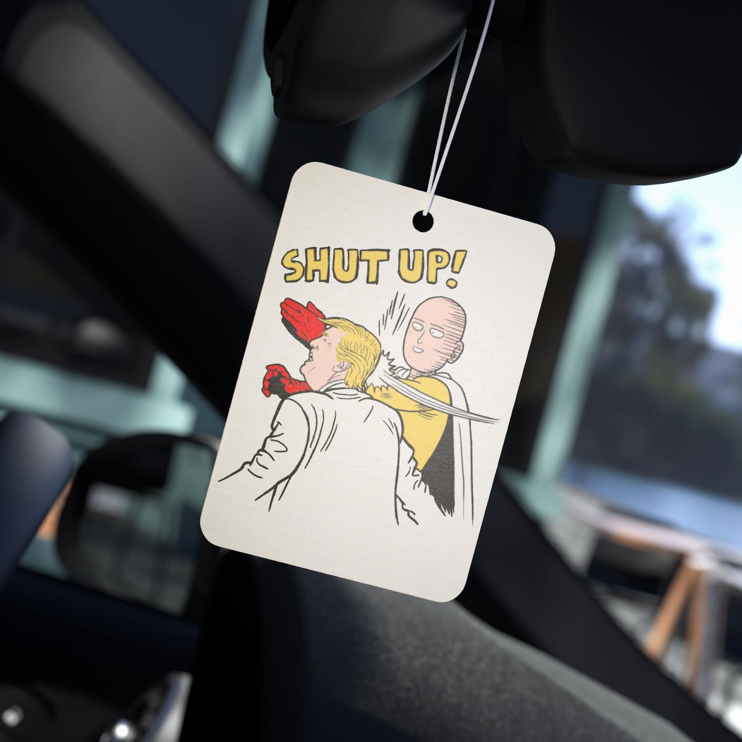 Shut Up! | Durable Car Air Freshener - Unique Gift | Aromatherapy | Auto Accessories
