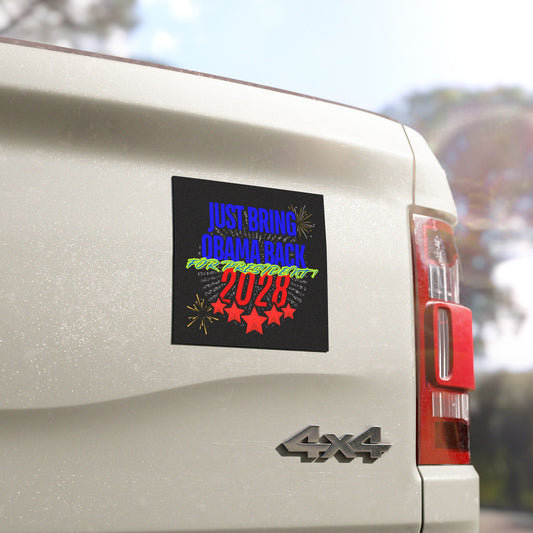Obama 2028 Car Magnet | Cool Design | Eye Grabber | Car Accessory | Truck Decal | Truck Sticker | Unique Car Decal