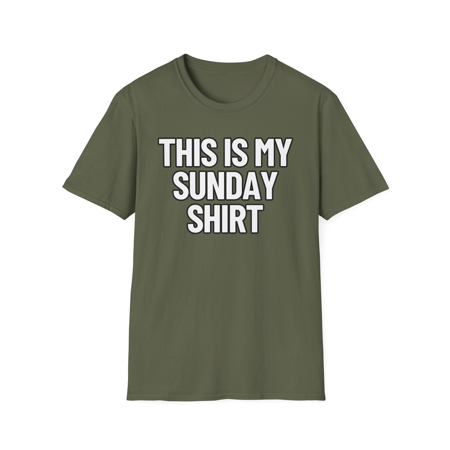 This Is My Sunday Shirt | Adult Shirt | Teen Clothes | Cool Shirt | Funny Fashion | Trending | Birthday Gift | Unisex Softstyle T-Shirt