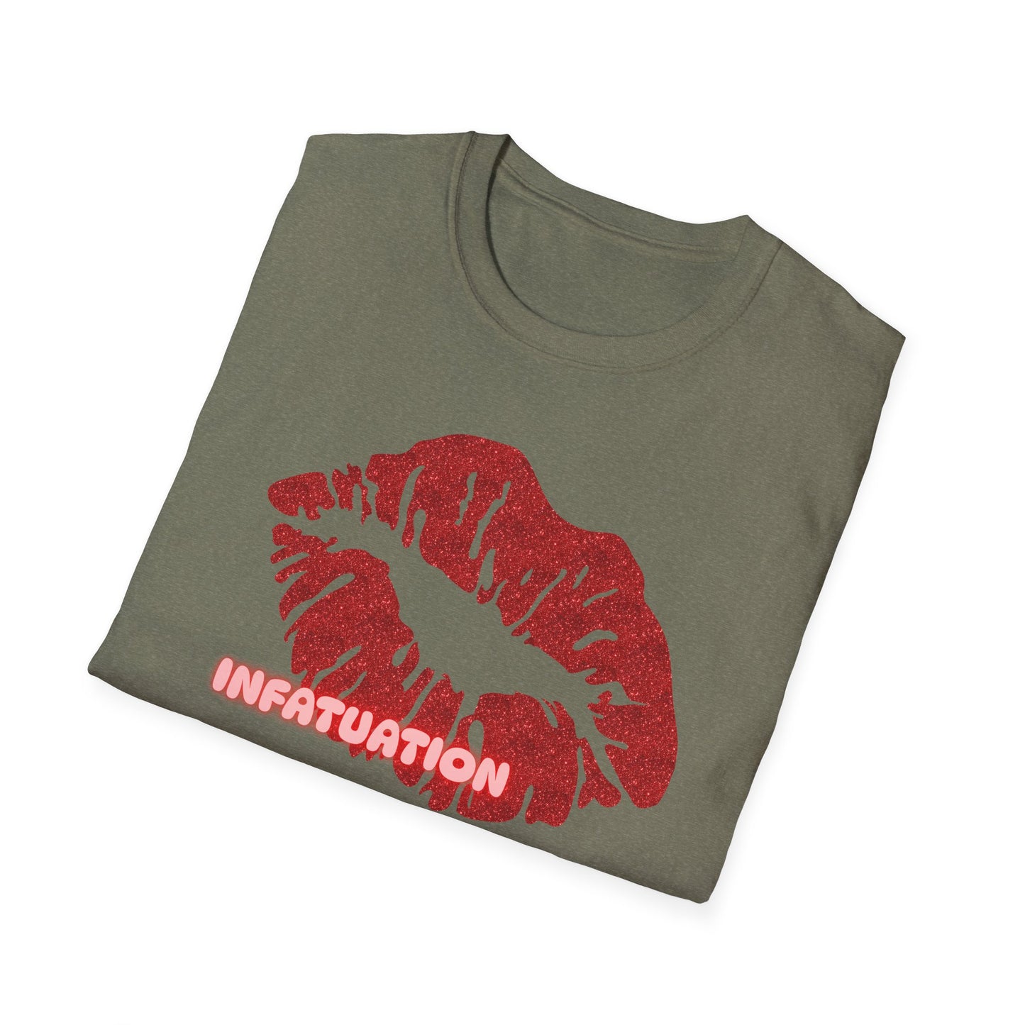 Infatuation | Adult Shirt | Womans Clothes | Kiss Shirt | Trending | Birthday Gift | Unisex Softstyle T-Shirt