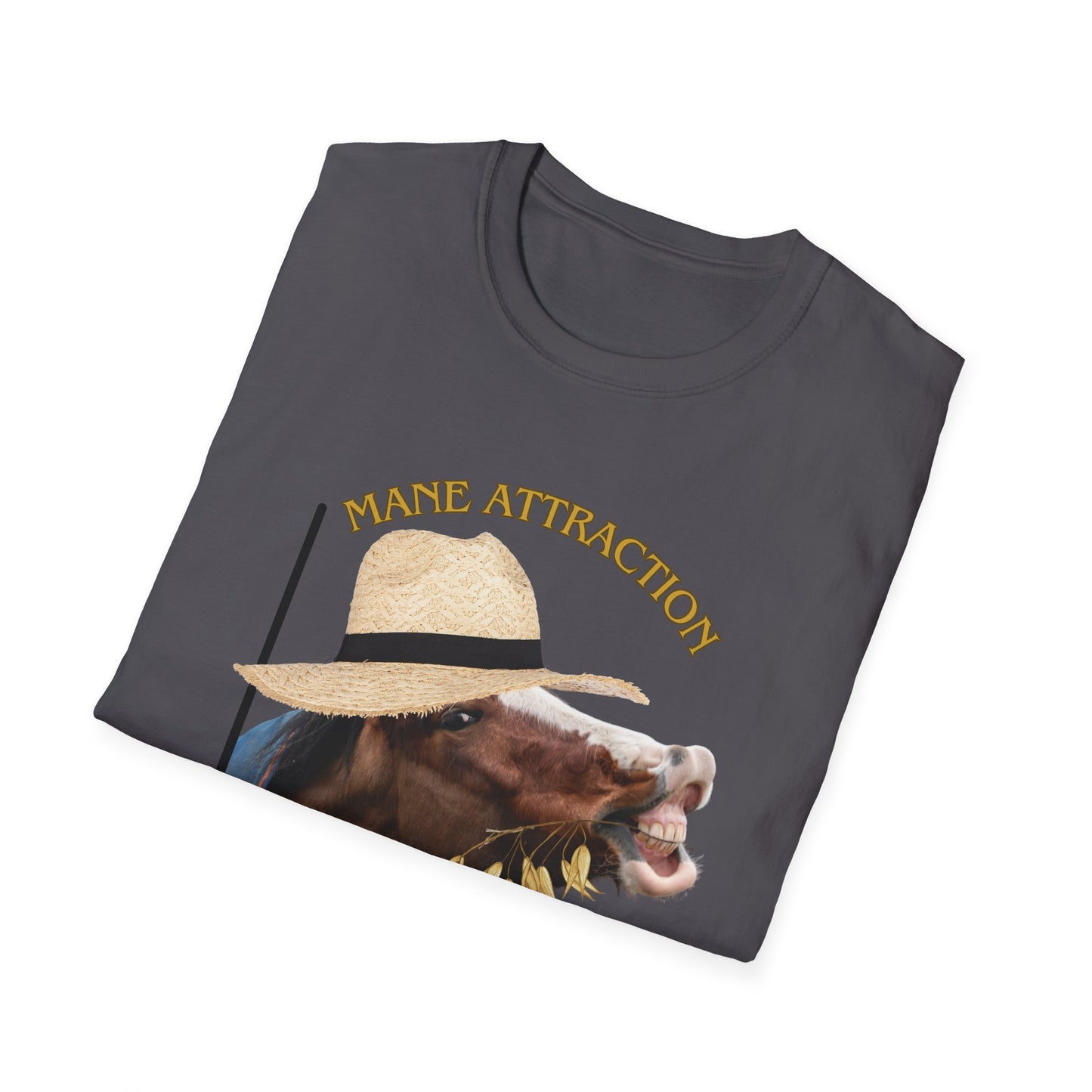 Mane Attraction | Funny Horse Shirt | Teen Clothes | Adult Shirt | Kids Clothes | Trending | Birthday Gift | Unisex Softstyle T-Shirt