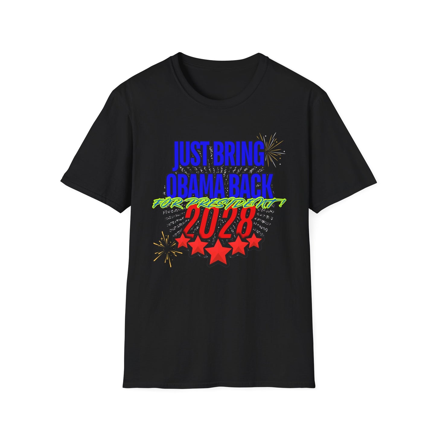 Bring Obama Back 2028 | Colorful Shirt | Cool Shirt | Fashion | Trending | Cool Design | Birthday Gift | Unisex Softstyle T-Shirt