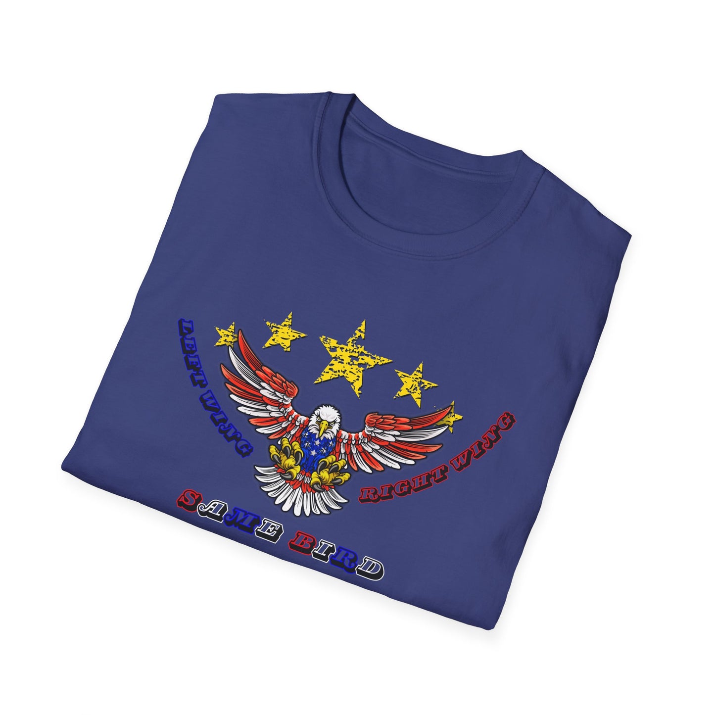 Left Wing Right Wing Same Bird | America | Cool Shirt | Fashion | Trending | Cool Design | Birthday Gift | Unisex Softstyle T-Shirt