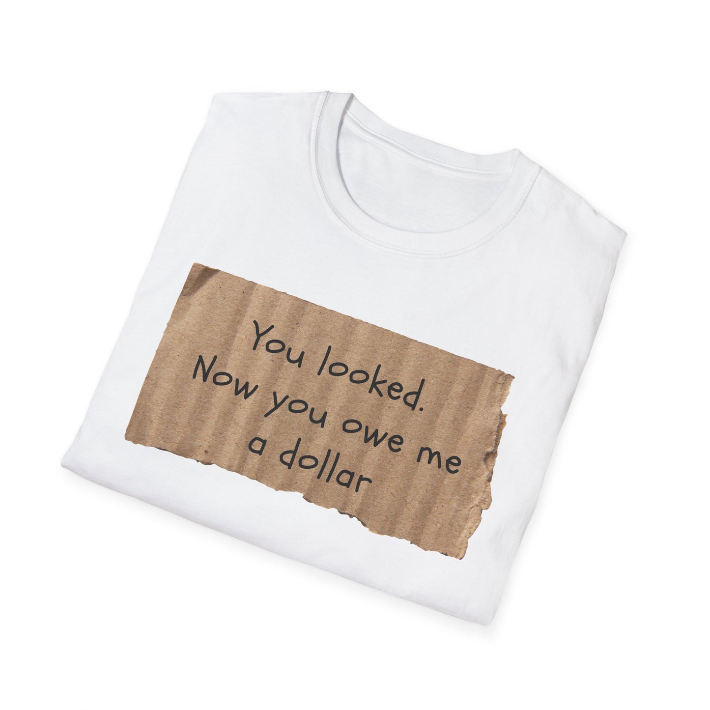 You Looked | Funny Adult Shirt | Teen Clothes | Humor Shirt | Trending | Birthday Gift | Unisex Softstyle T-Shirt