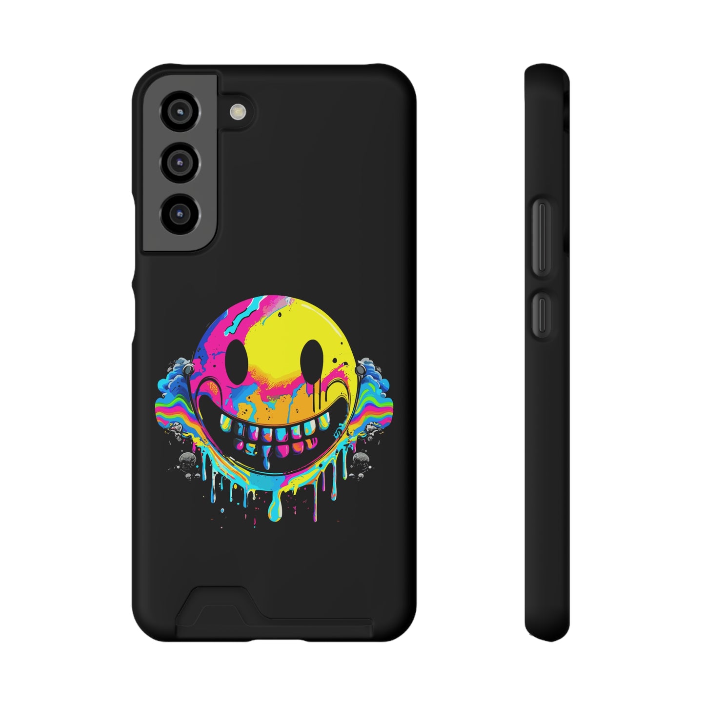 Smile With Me | Impact-Resistant Phone Case With Card Holder | iPhone Samsung Models