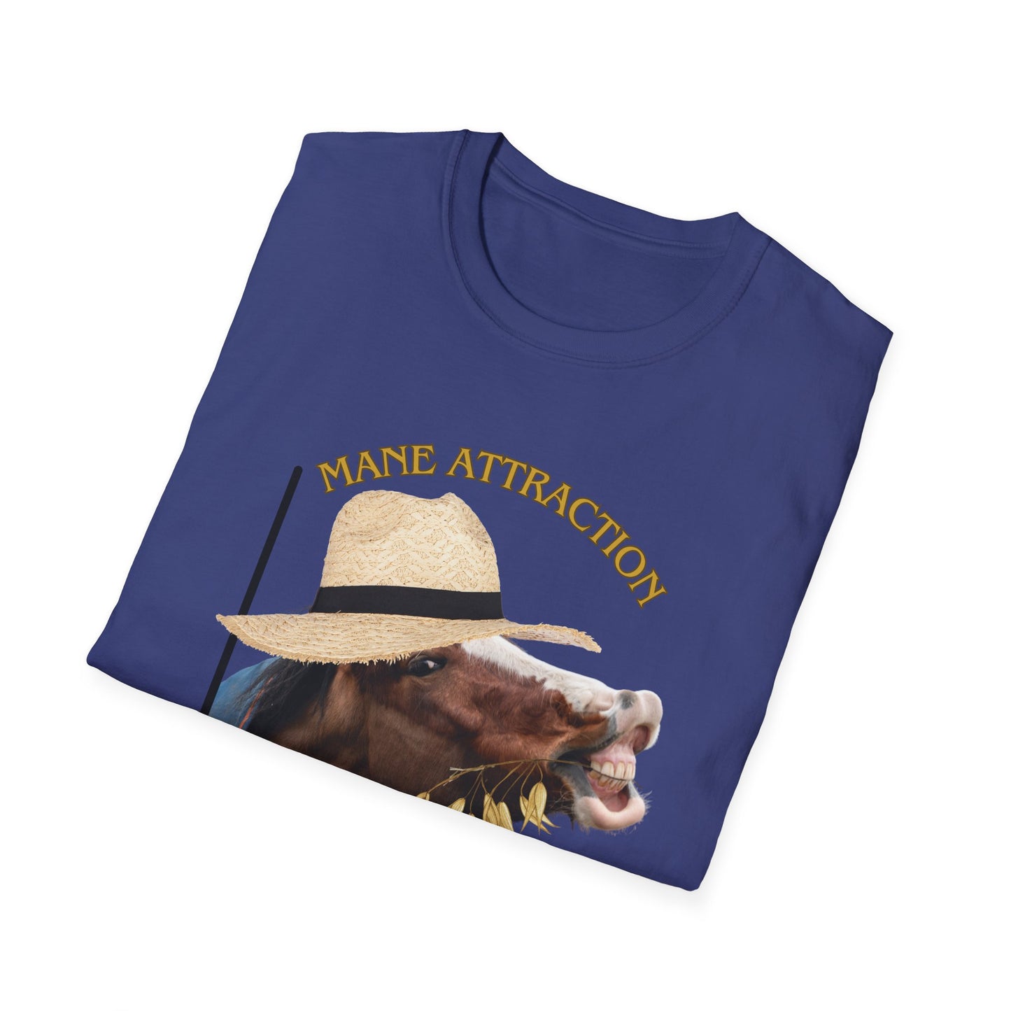 Mane Attraction | Funny Horse Shirt | Teen Clothes | Adult Shirt | Kids Clothes | Trending | Birthday Gift | Unisex Softstyle T-Shirt