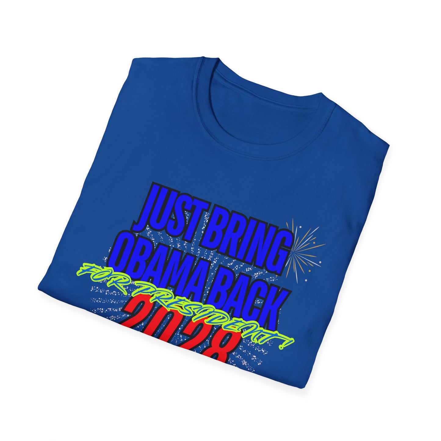 Bring Obama Back 2028 | Colorful Shirt | Cool Shirt | Fashion | Trending | Cool Design | Birthday Gift | Unisex Softstyle T-Shirt