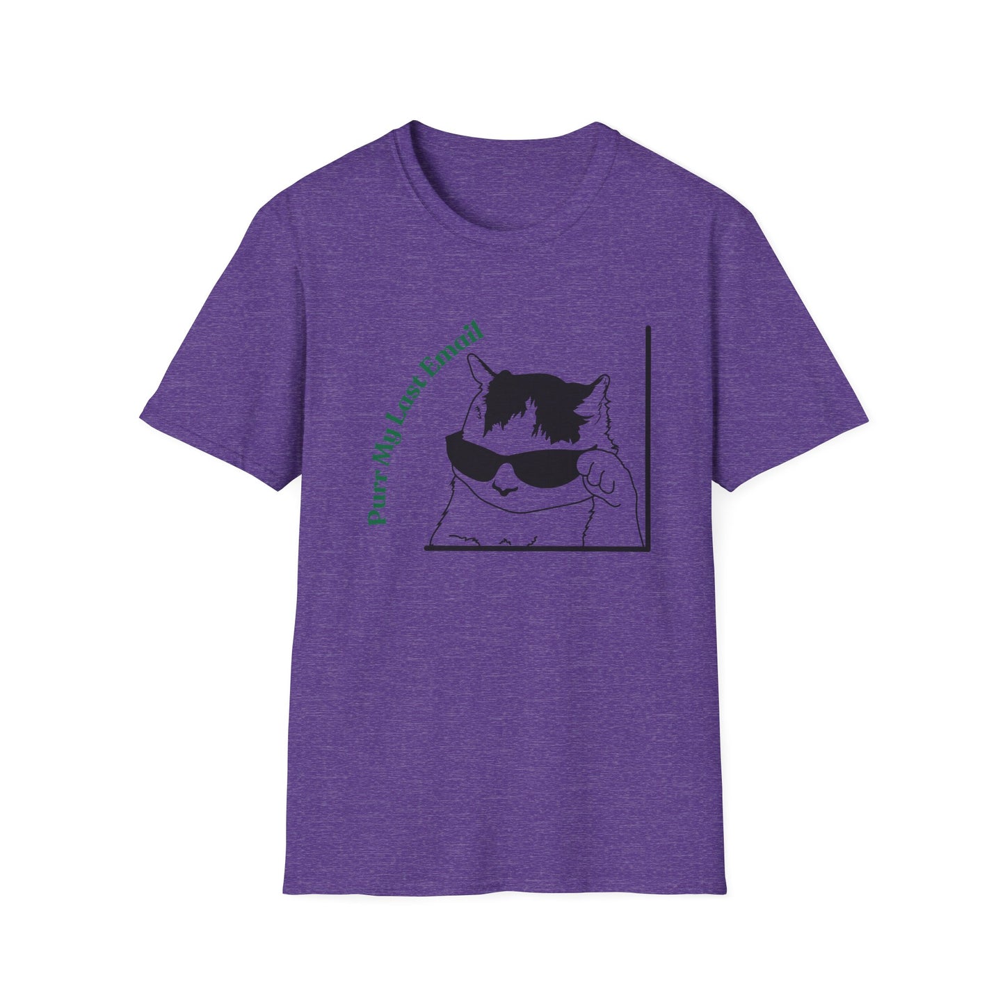 Purr My Last Email | Funny Shirt | Trending | Cat Lover | Cool Design | Birthday Gift | Unisex Softstyle T-Shirt