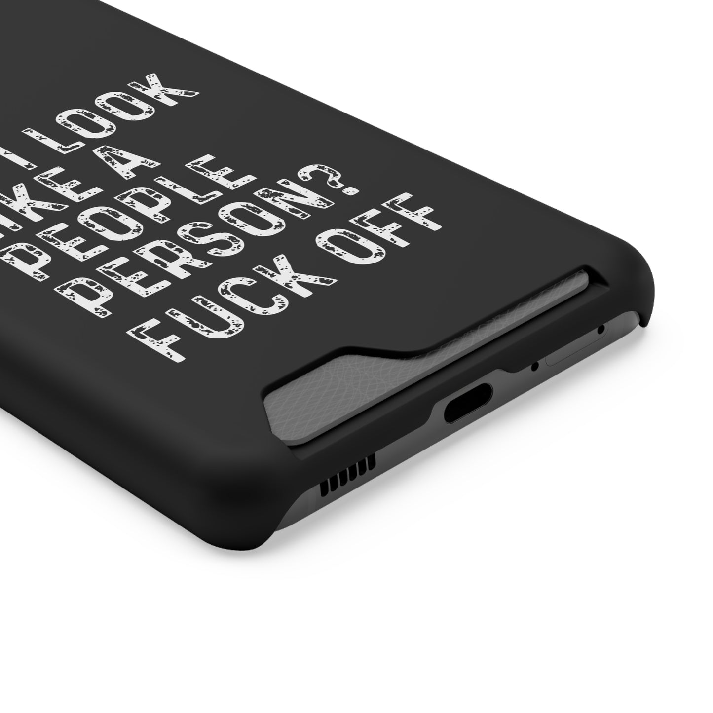 Fuck Off | Impact-Resistant Phone Case With Card Holder | iPhone Samsung Models