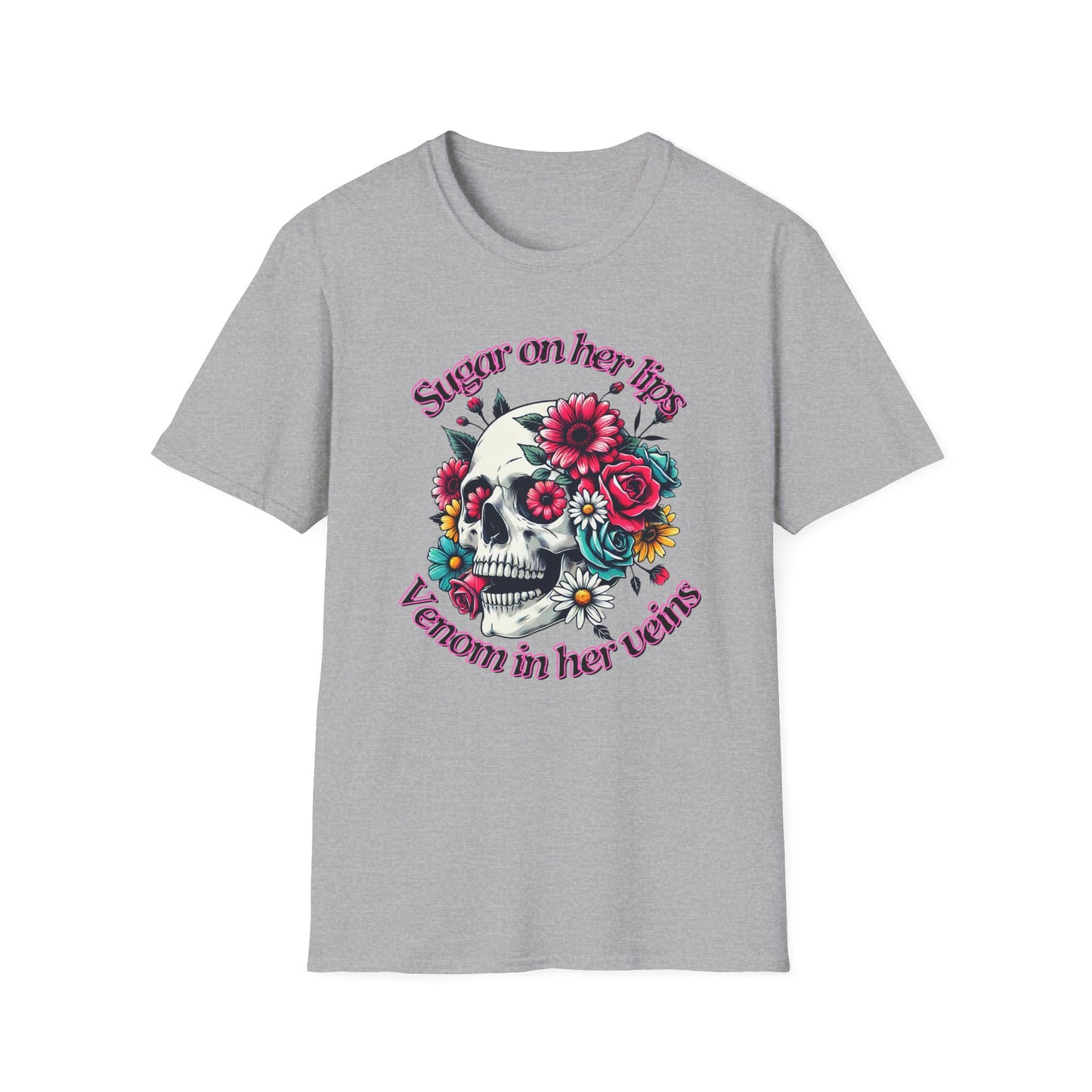 Sugar on her lips | Adult Clothes | Teen Shirt | Cool Shirt | Trending | Birthday Gift | Unisex Softstyle T-Shirt
