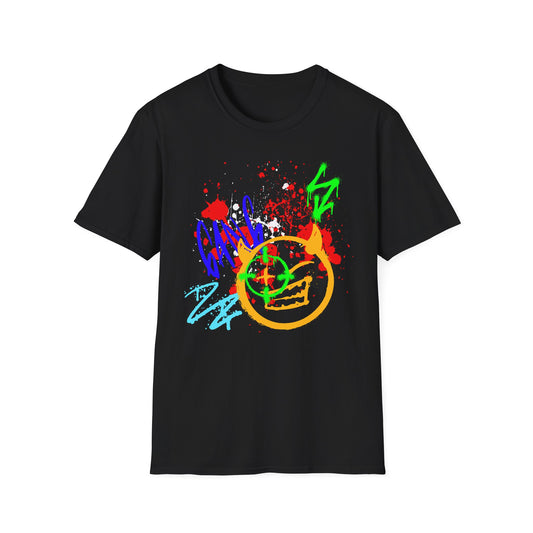 Graffiti Bullseye Shirt | Colorful Shirt | Cool Teen Shirt | Fashion | Trending | Dope Design | Birthday Gift | Unisex Softstyle T-Shirt