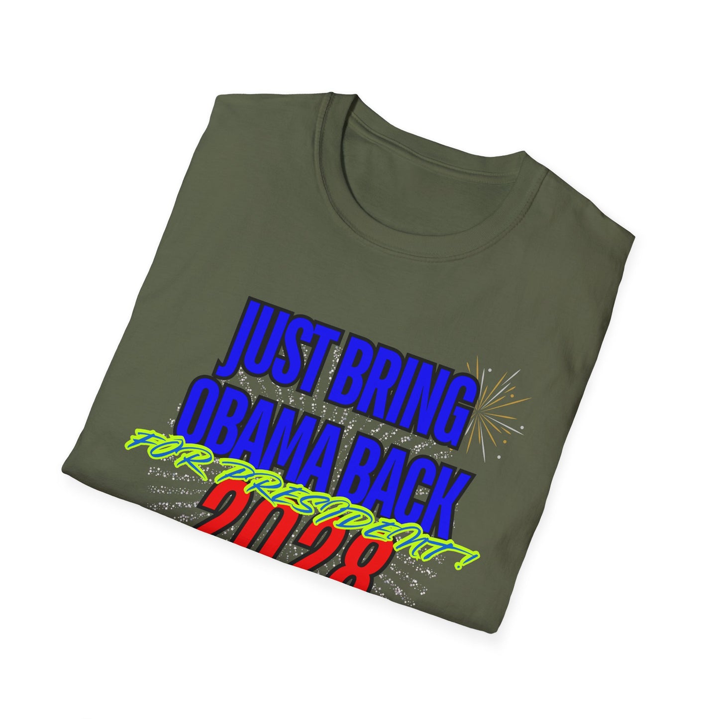 Bring Obama Back 2028 | Colorful Shirt | Cool Shirt | Fashion | Trending | Cool Design | Birthday Gift | Unisex Softstyle T-Shirt
