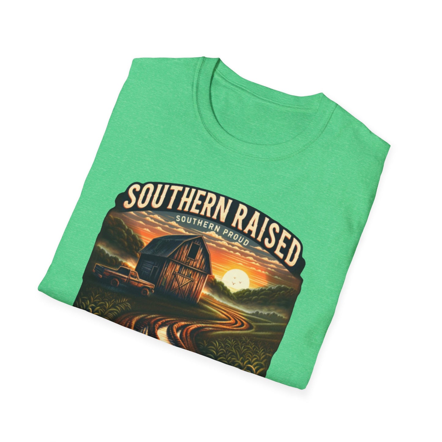 Southern Raised | Proud South Shirt | Adult Clothes | Teen Shirt | Trending | Birthday Gift | Unisex Softstyle T-Shirt