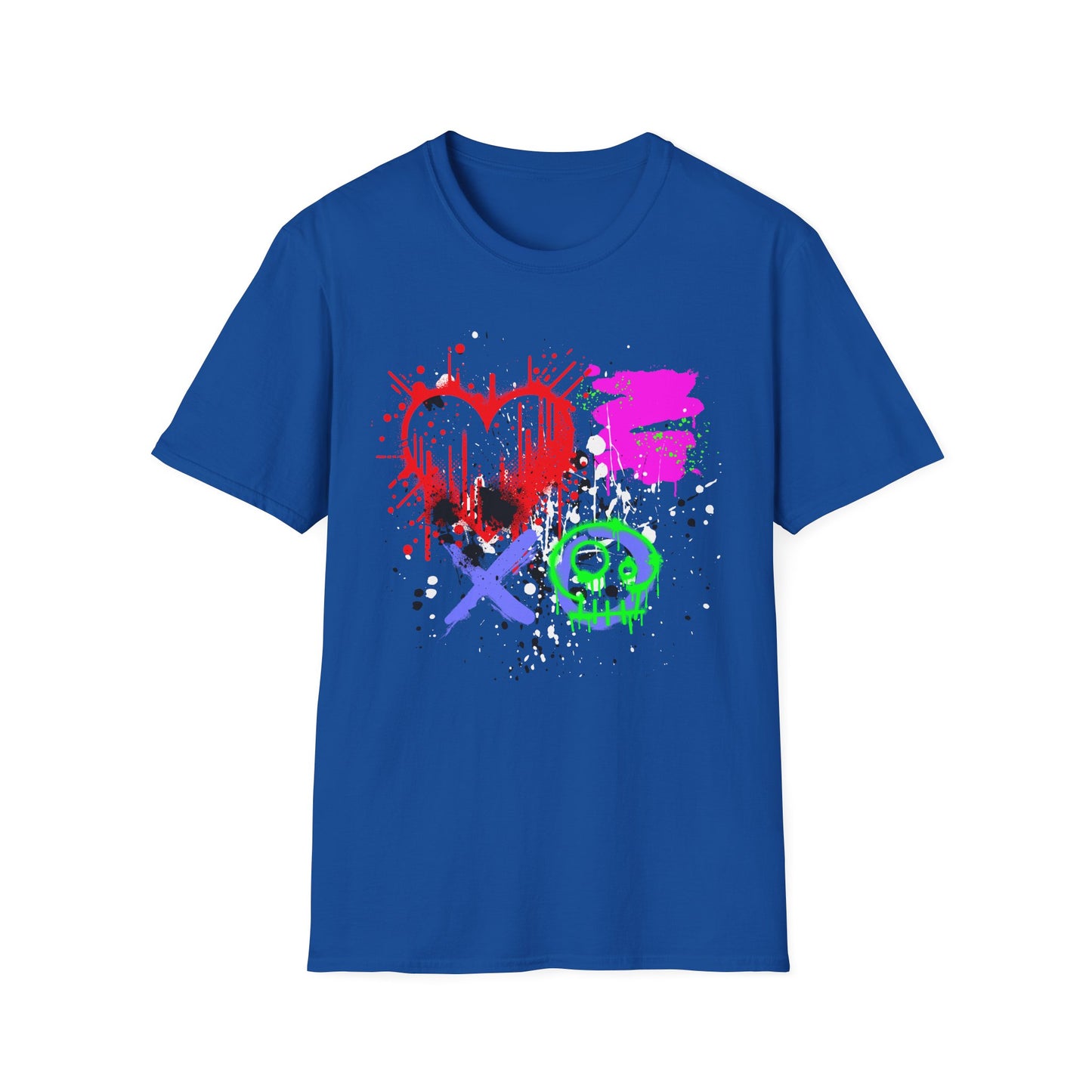 XOXO Heart Shirt | Colorful Kids Shirt | Cool Teen Shirt | Graffiti Fashion | Trending | Dope | Birthday Gift | Unisex Softstyle T-Shirt