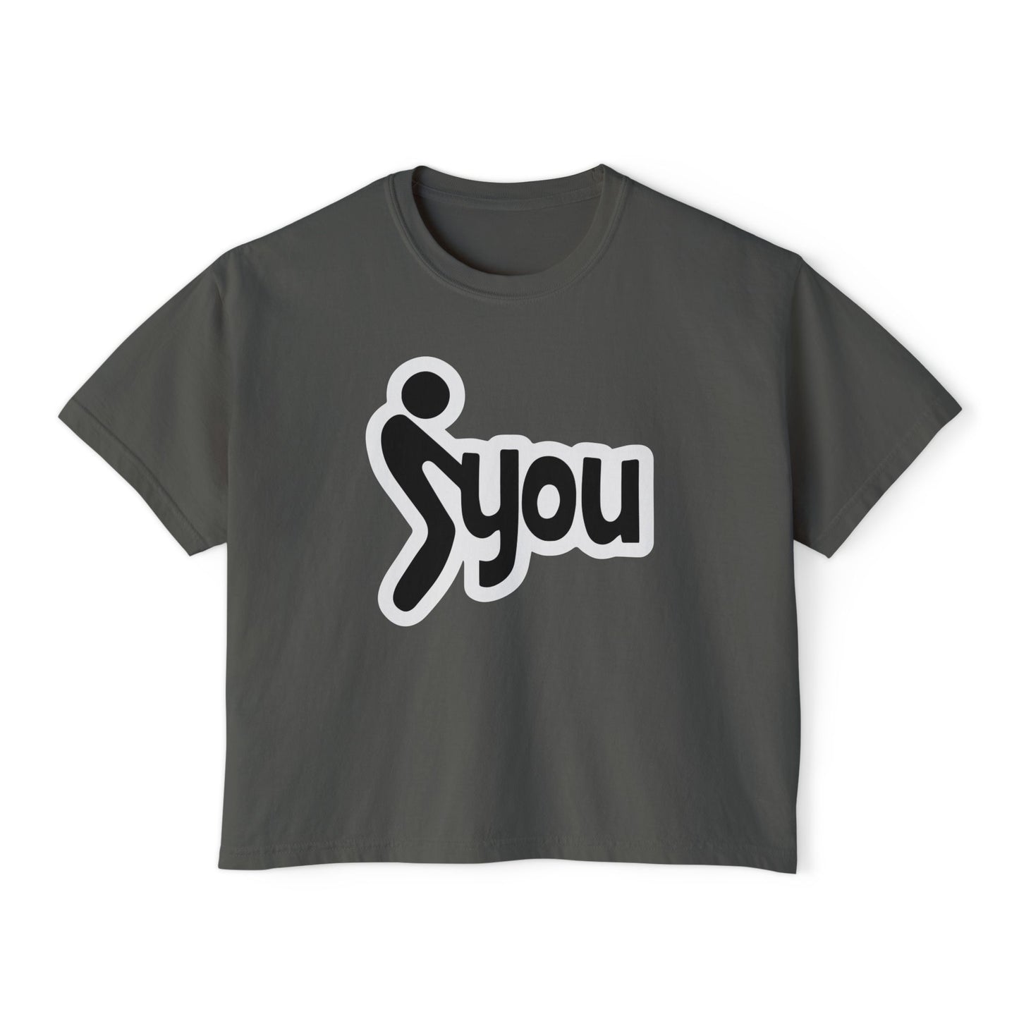 F You | Boxy Crop Tee - Trendy Casual Top, Festival Wear, Streetwear, Birthday Gift, Graphic Design Tee