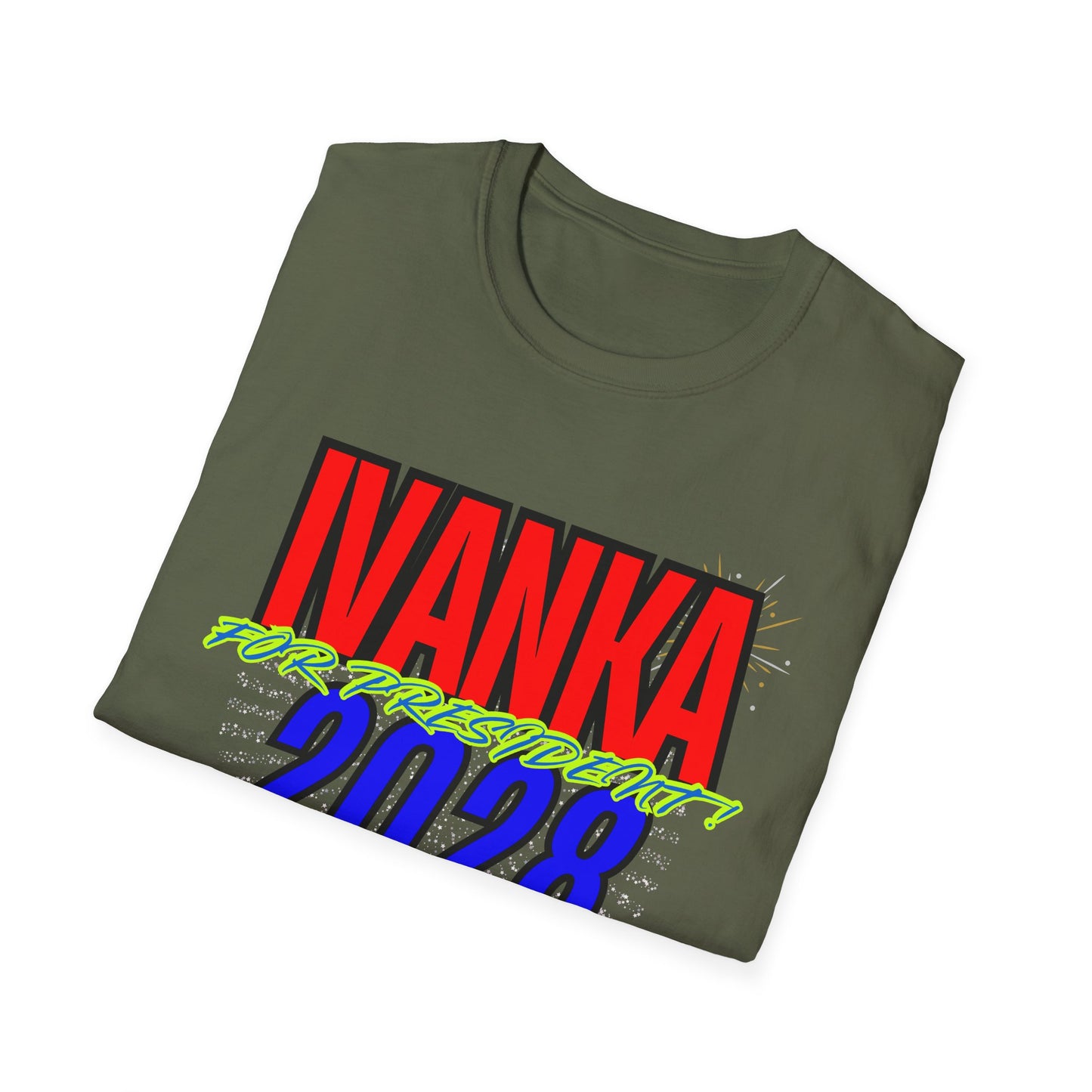 IVANKA for President 2028 | Colorful Shirt | Cool Shirt | Fashion | Trending | Cool Design | Birthday Gift | Unisex Softstyle T-Shirt