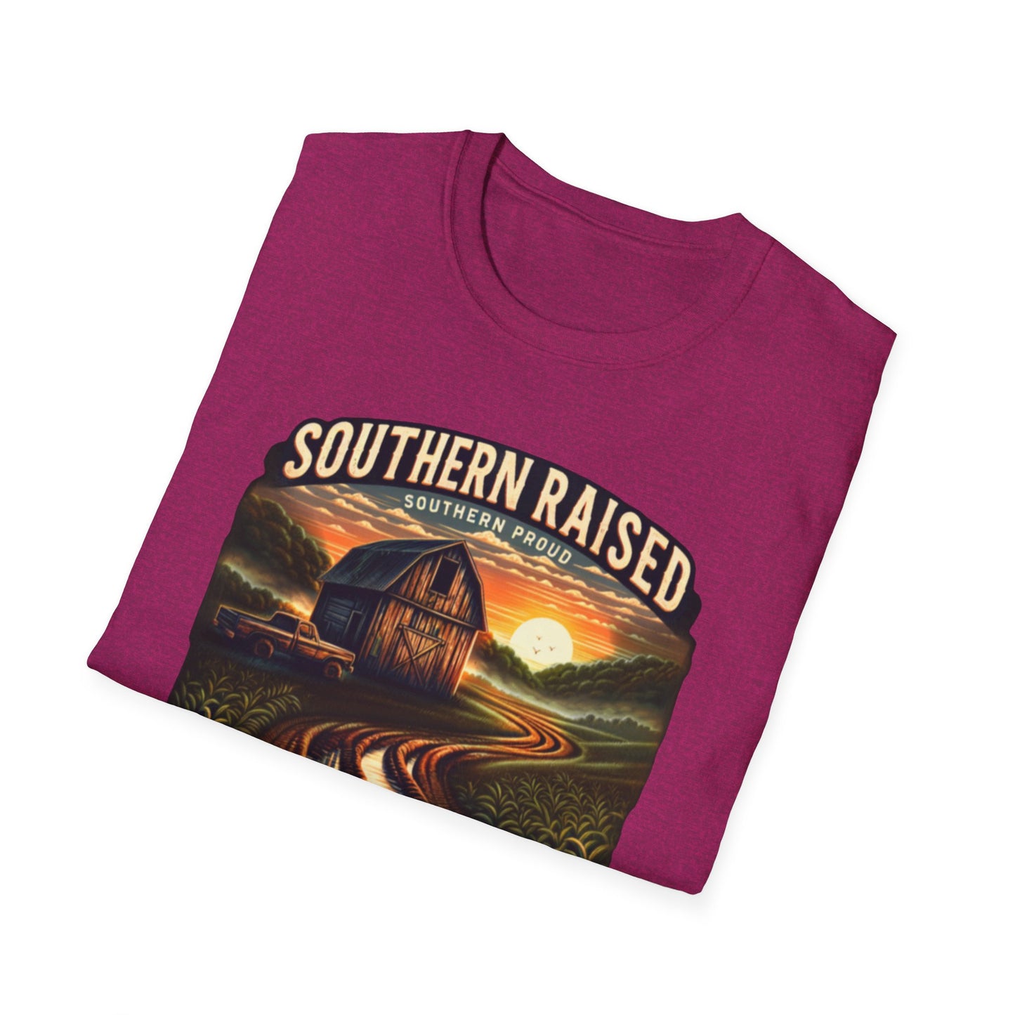 Southern Raised | Proud South Shirt | Adult Clothes | Teen Shirt | Trending | Birthday Gift | Unisex Softstyle T-Shirt