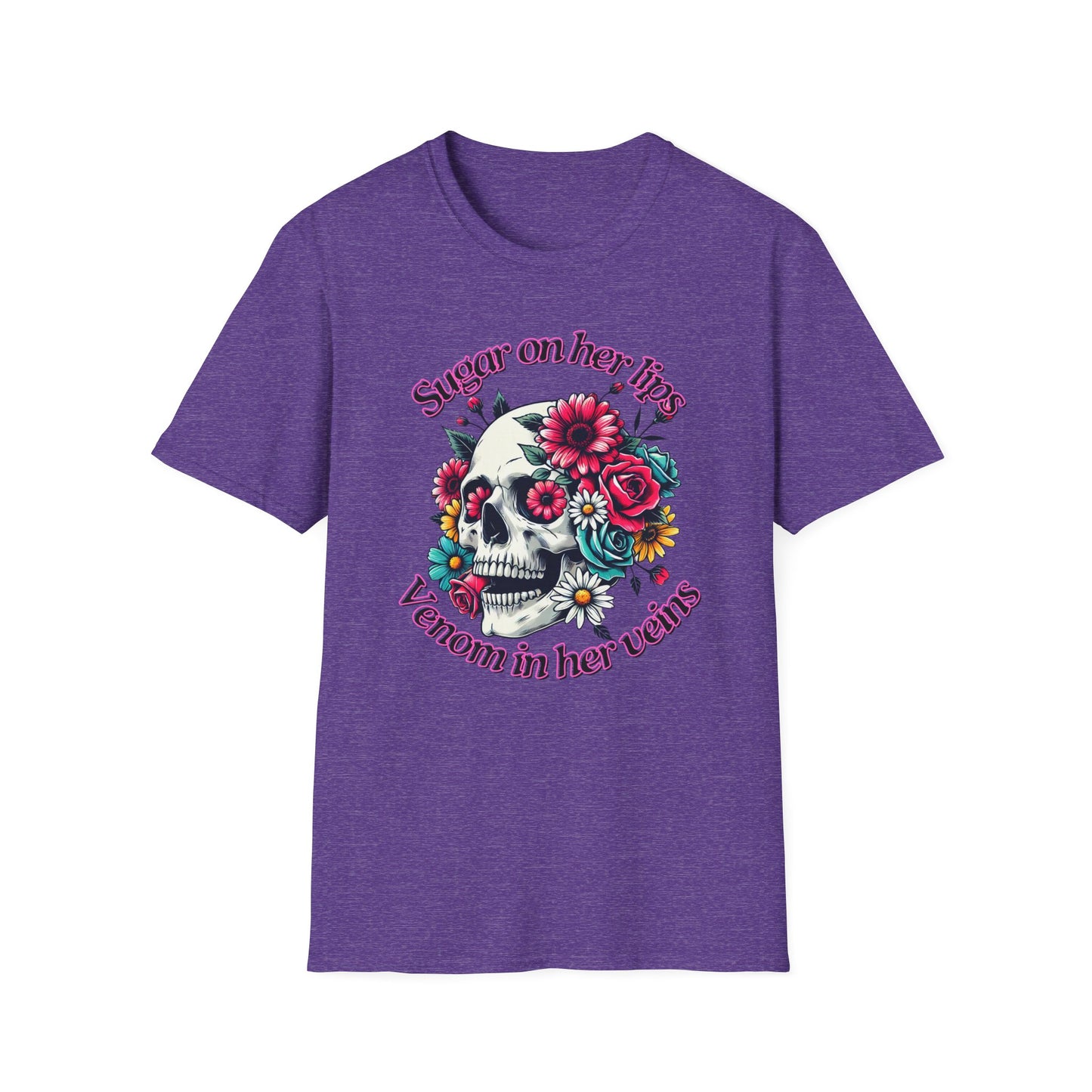Sugar on her lips | Adult Clothes | Teen Shirt | Cool Shirt | Trending | Birthday Gift | Unisex Softstyle T-Shirt