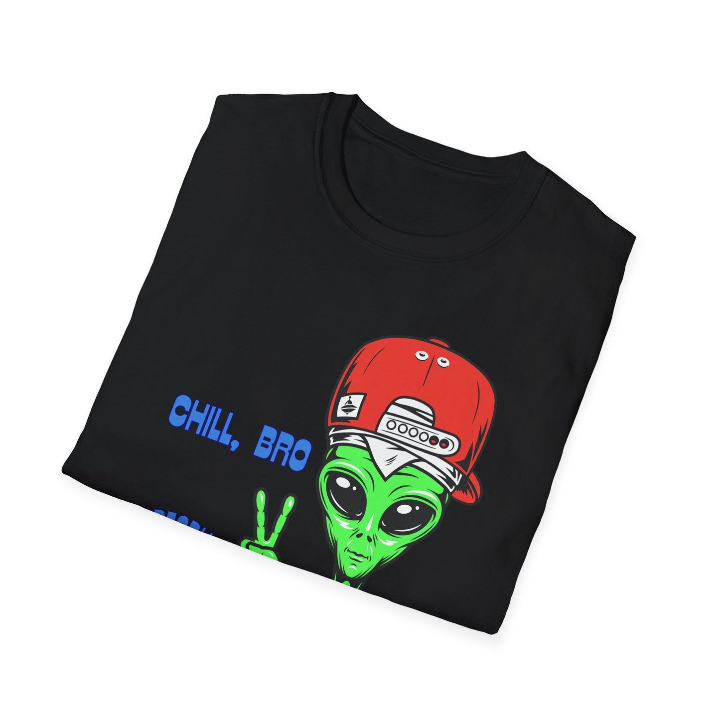 Chill Alien Shirt | Colorful Shirt | Cool Teen Shirt | Fashion | Trending | Cool Design | Birthday Gift | Unisex Softstyle T-Shirt