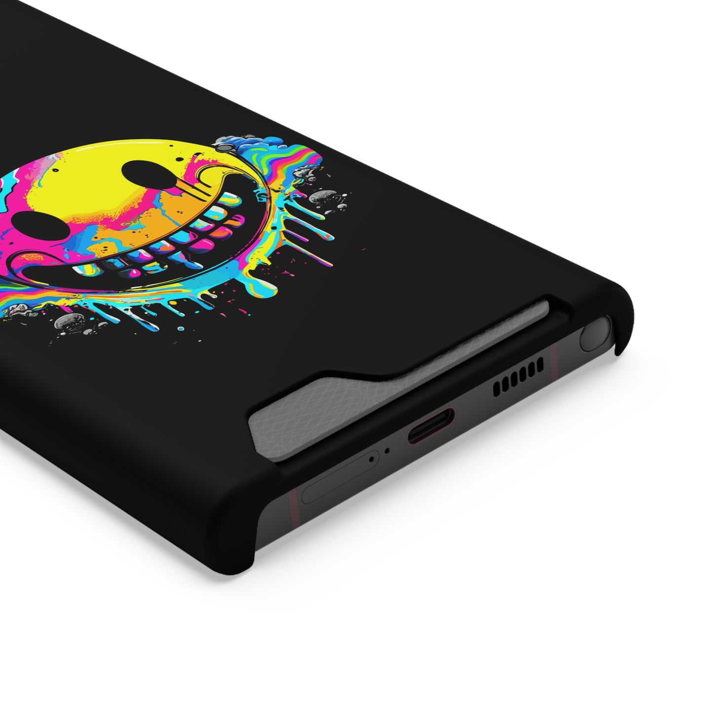 Smile With Me | Impact-Resistant Phone Case With Card Holder | iPhone Samsung Models