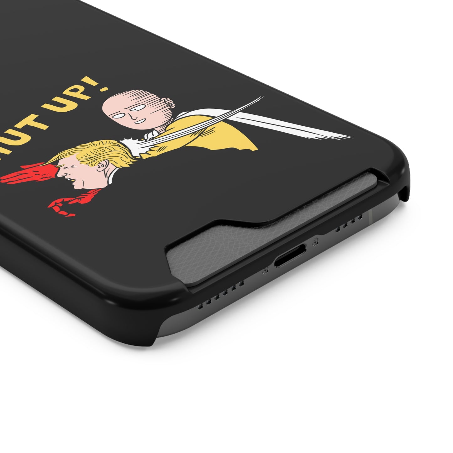 Shut Up! | Impact-Resistant Phone Case With Card Holder | iPhone Samsung Models