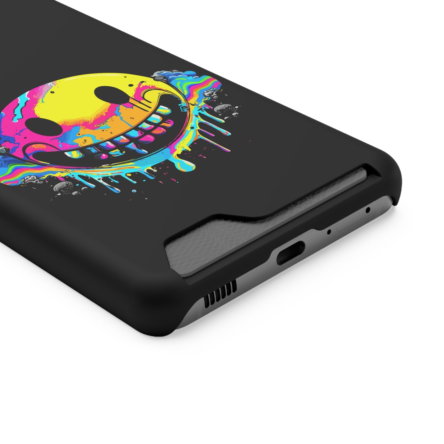 Smile With Me | Impact-Resistant Phone Case With Card Holder | iPhone Samsung Models