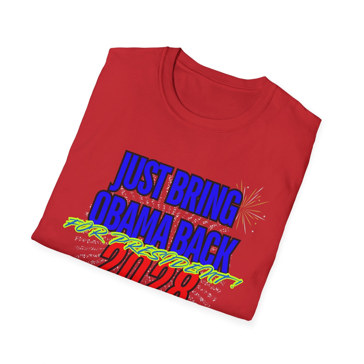 Bring Obama Back 2028 | Colorful Shirt | Cool Shirt | Fashion | Trending | Cool Design | Birthday Gift | Unisex Softstyle T-Shirt