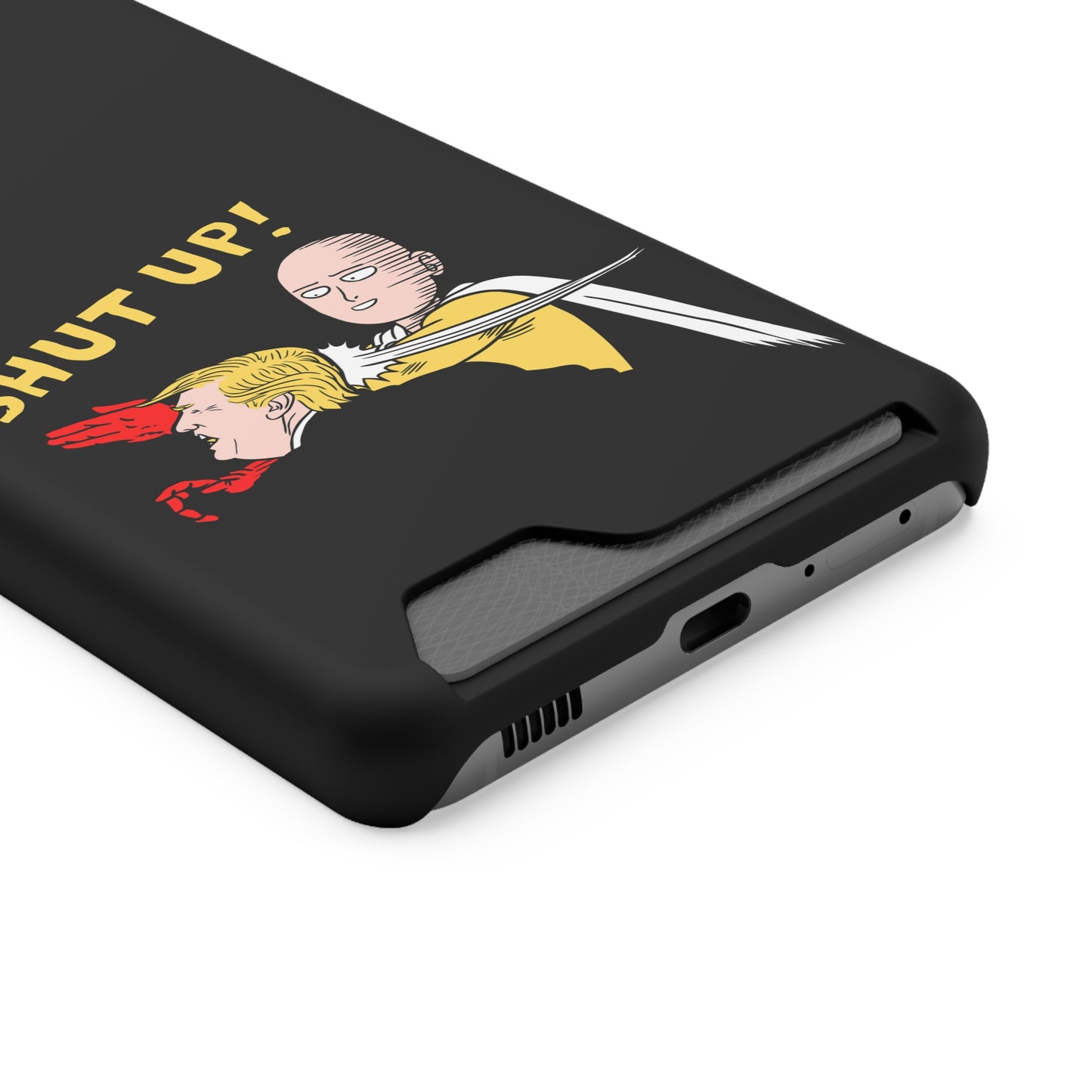 Shut Up! | Impact-Resistant Phone Case With Card Holder | iPhone Samsung Models